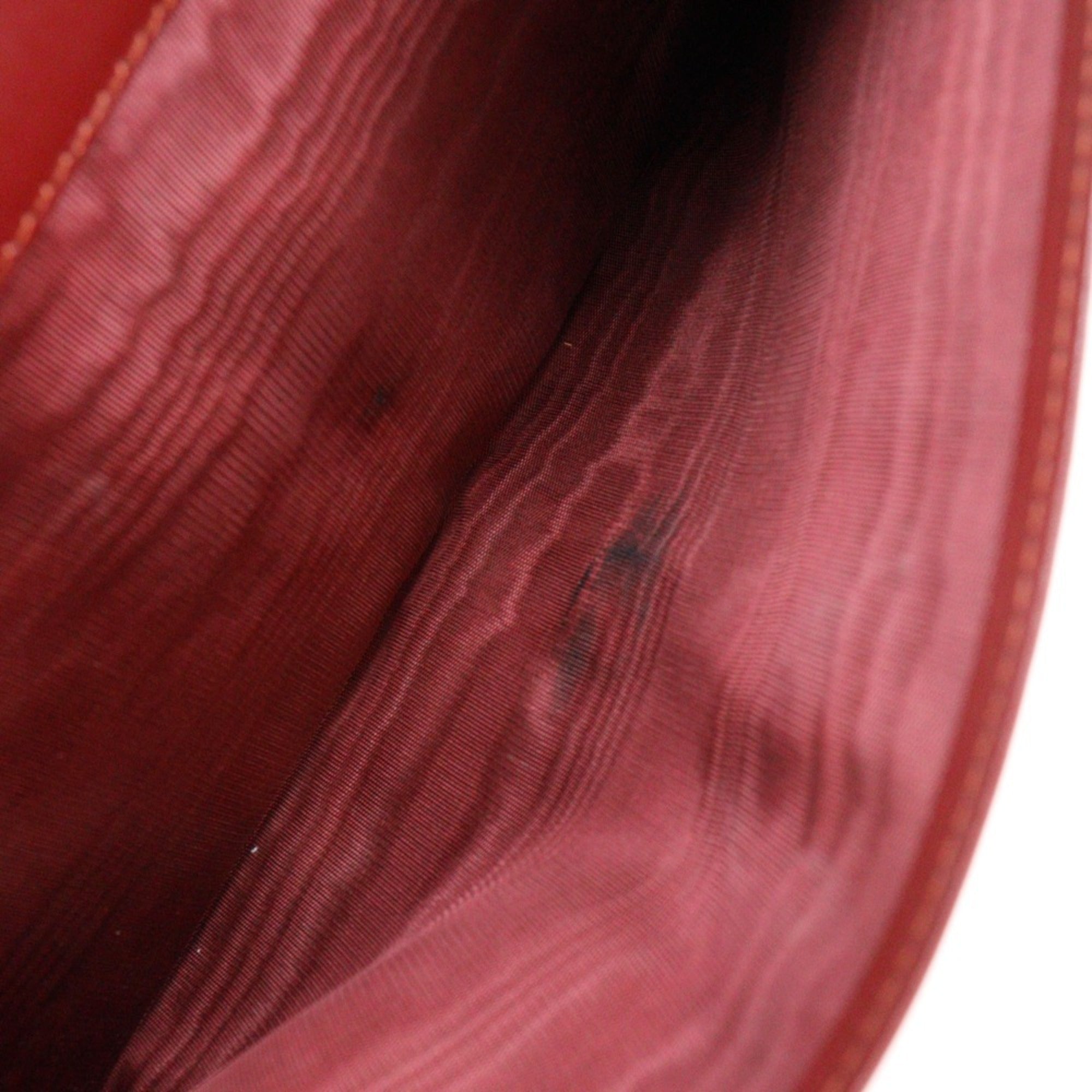 Cartier Must Bordeaux Leather Clutch Bag (Pre-Owned)
