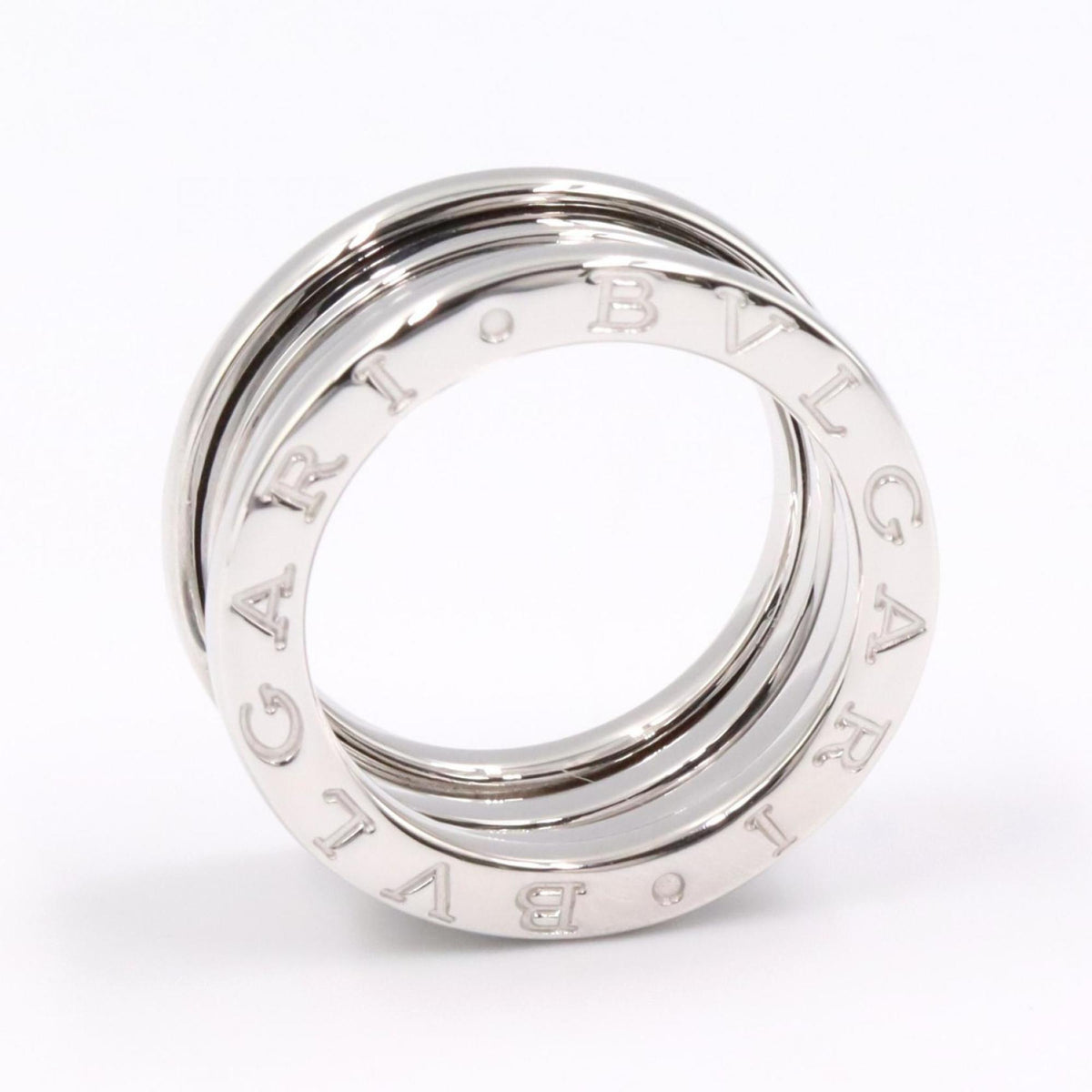Bvlgari Silver White Gold (18K) Band Ring (Pre-Owned)