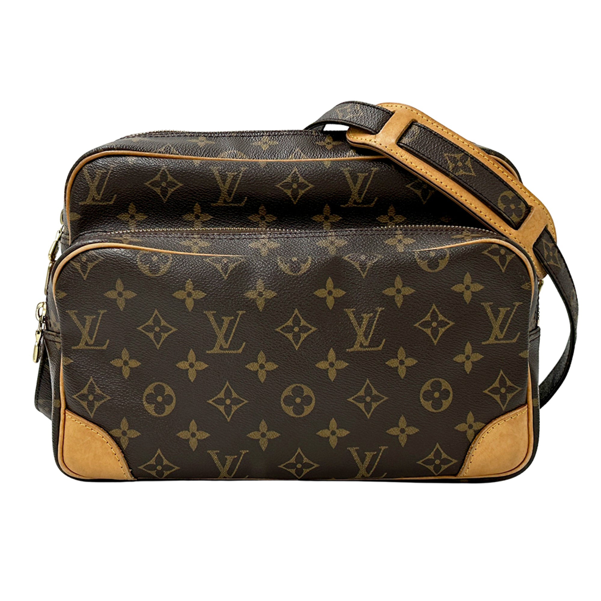 Louis Vuitton Brown Monogram Canvas Handbag Shoulder Bag (Pre-Owned)