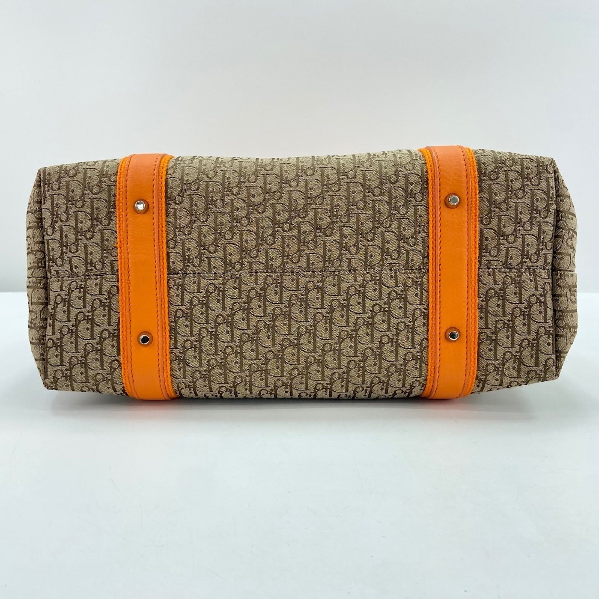 Christian Dior Orange Canvas Tote Bag (Pre-Owned)