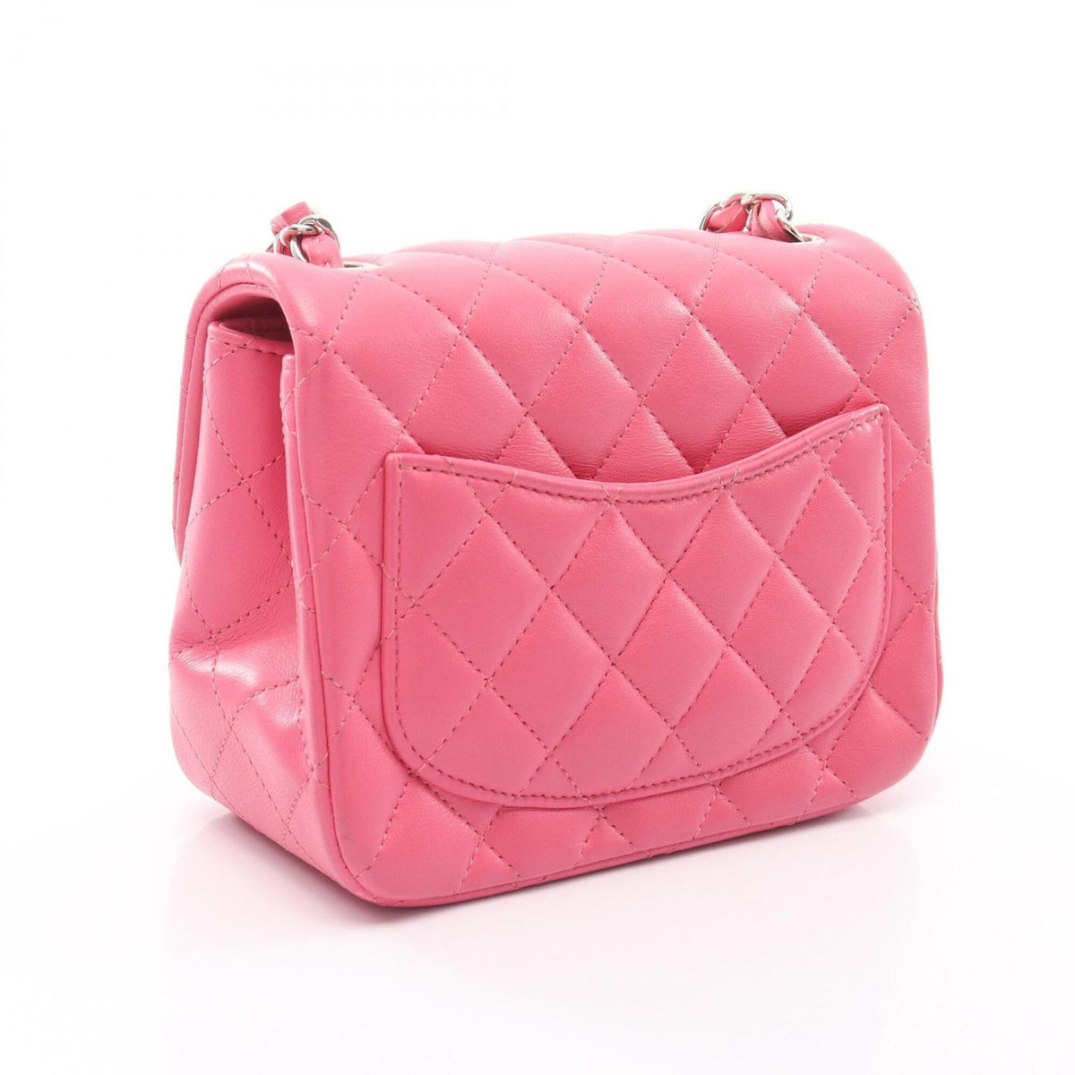 Chanel Pink Leather Handbag Shoulder Bag (Pre-Owned)