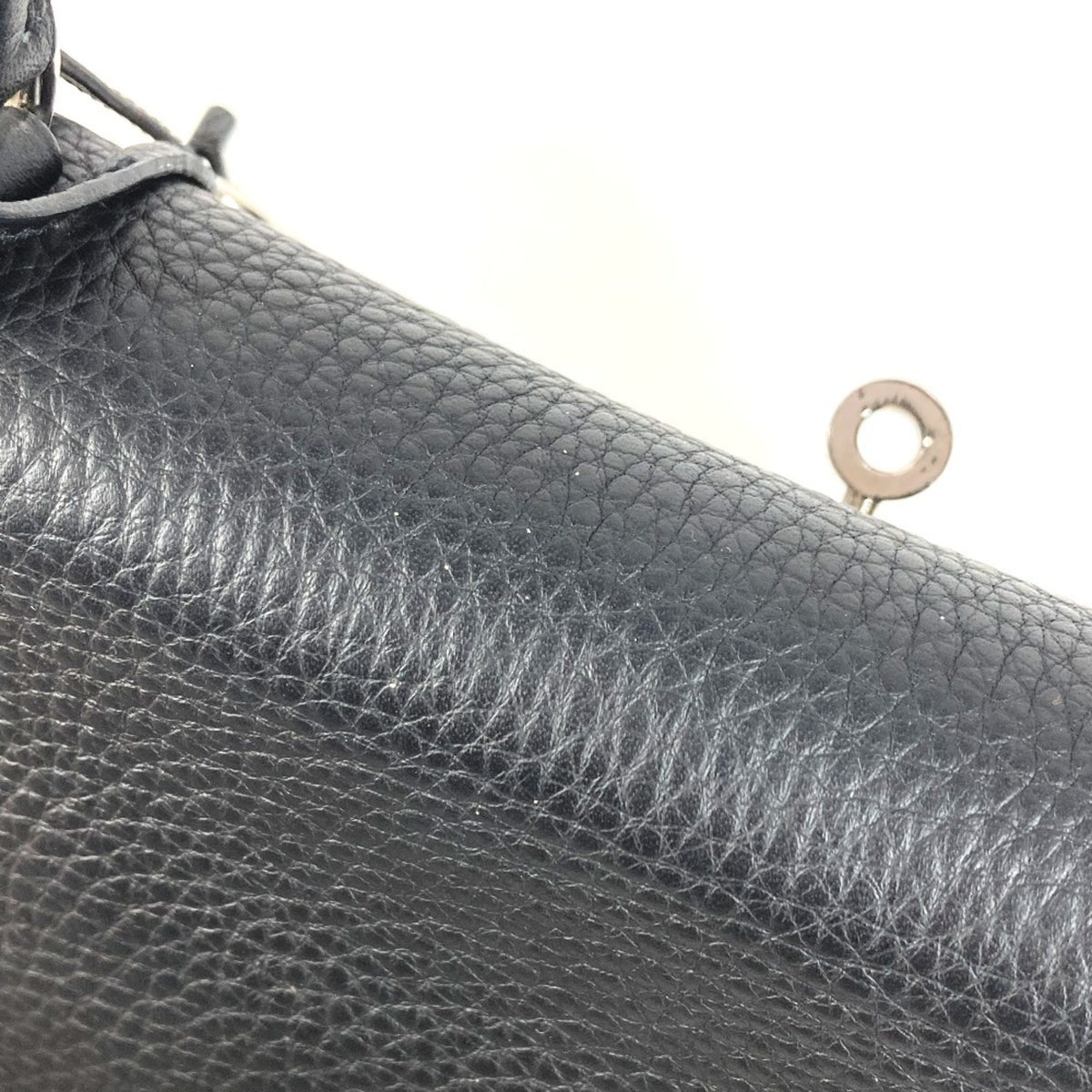 Hermes Black Taurillon Clemence Leather Handbag Shoulder Bag (Pre-Owned)