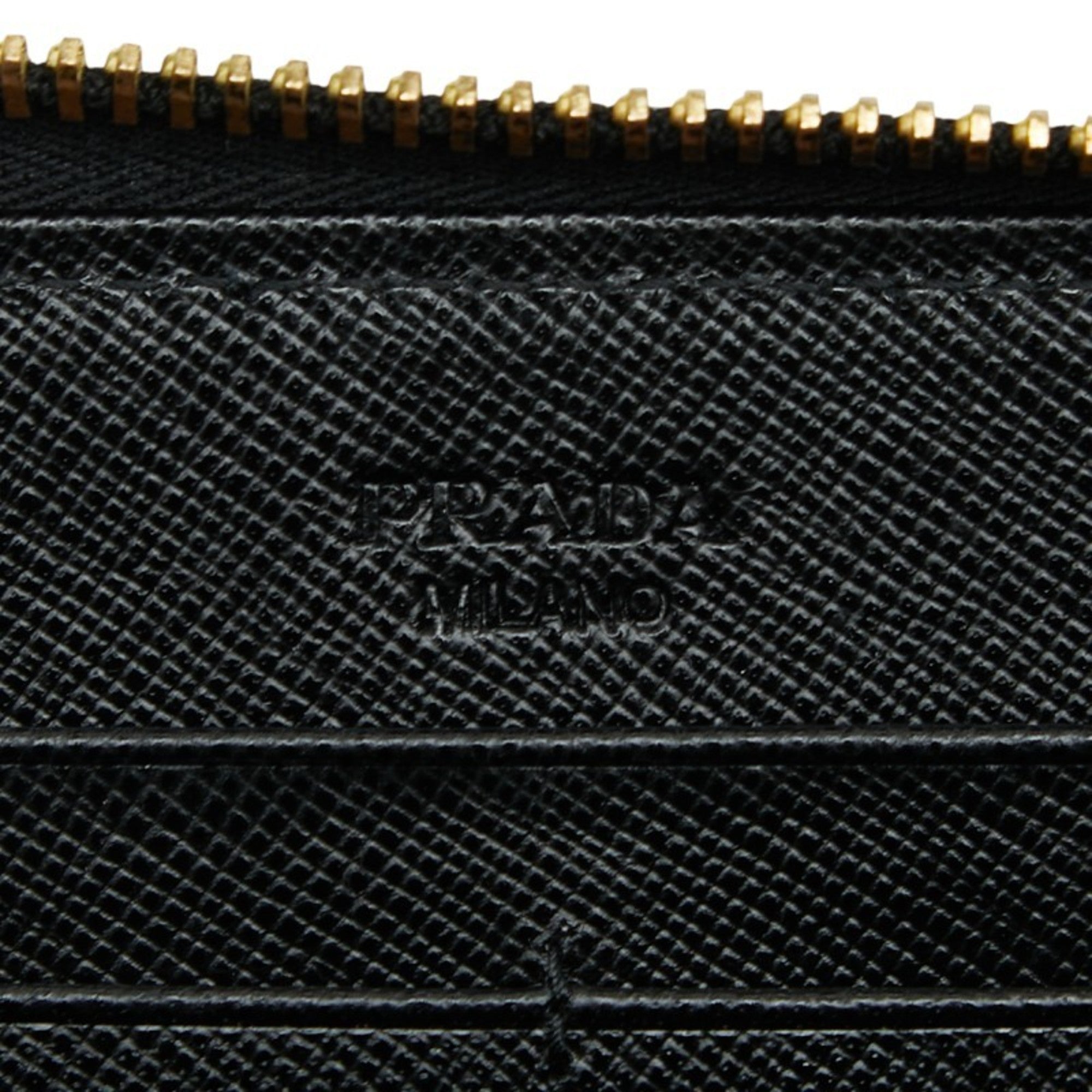 Prada Black Nylon Long Wallet (Bi-Fold) (Pre-Owned)