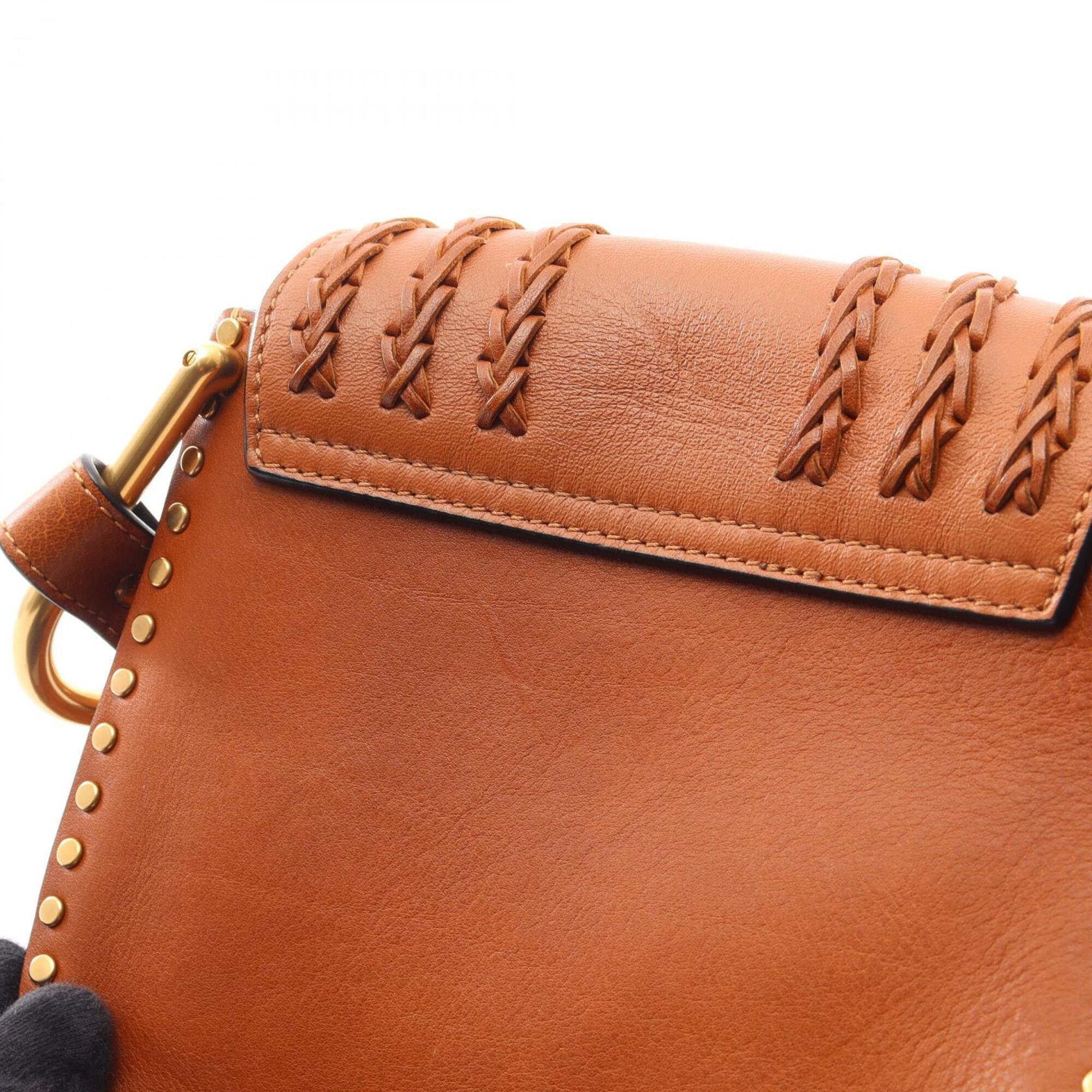 Chloé Brown Leather Suede Handbag Shoulder Bag (Pre-Owned)