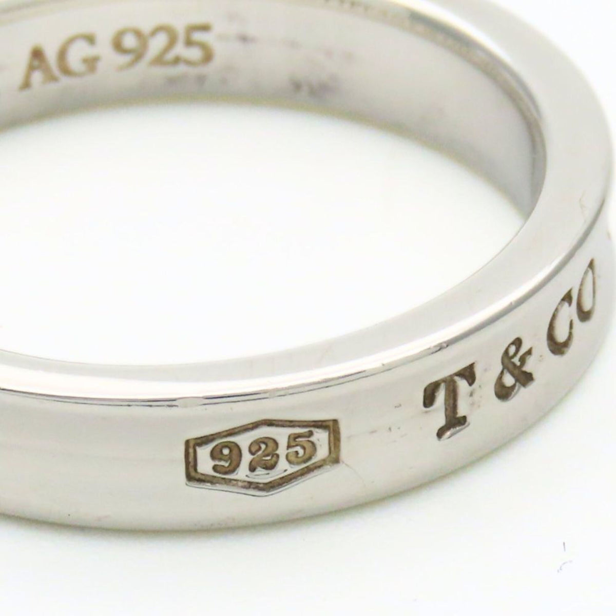 Tiffany Silver Silver 925 Band Ring (Pre-Owned)