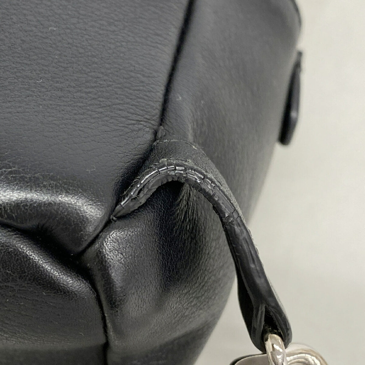 Fendi Black Leather Backpack (Pre-Owned)