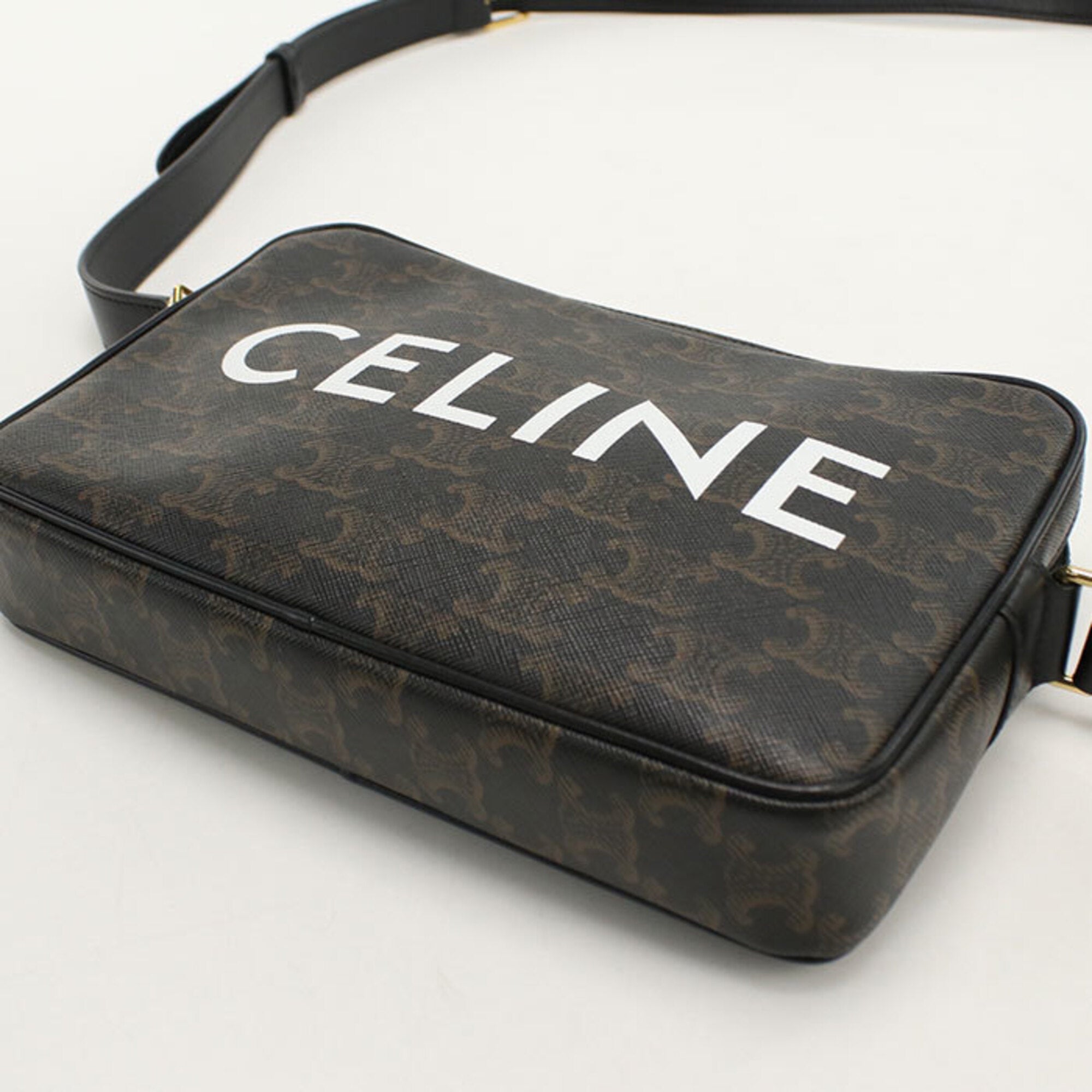 Celine Brown Pvc Shoulder Bag (Pre-Owned)
