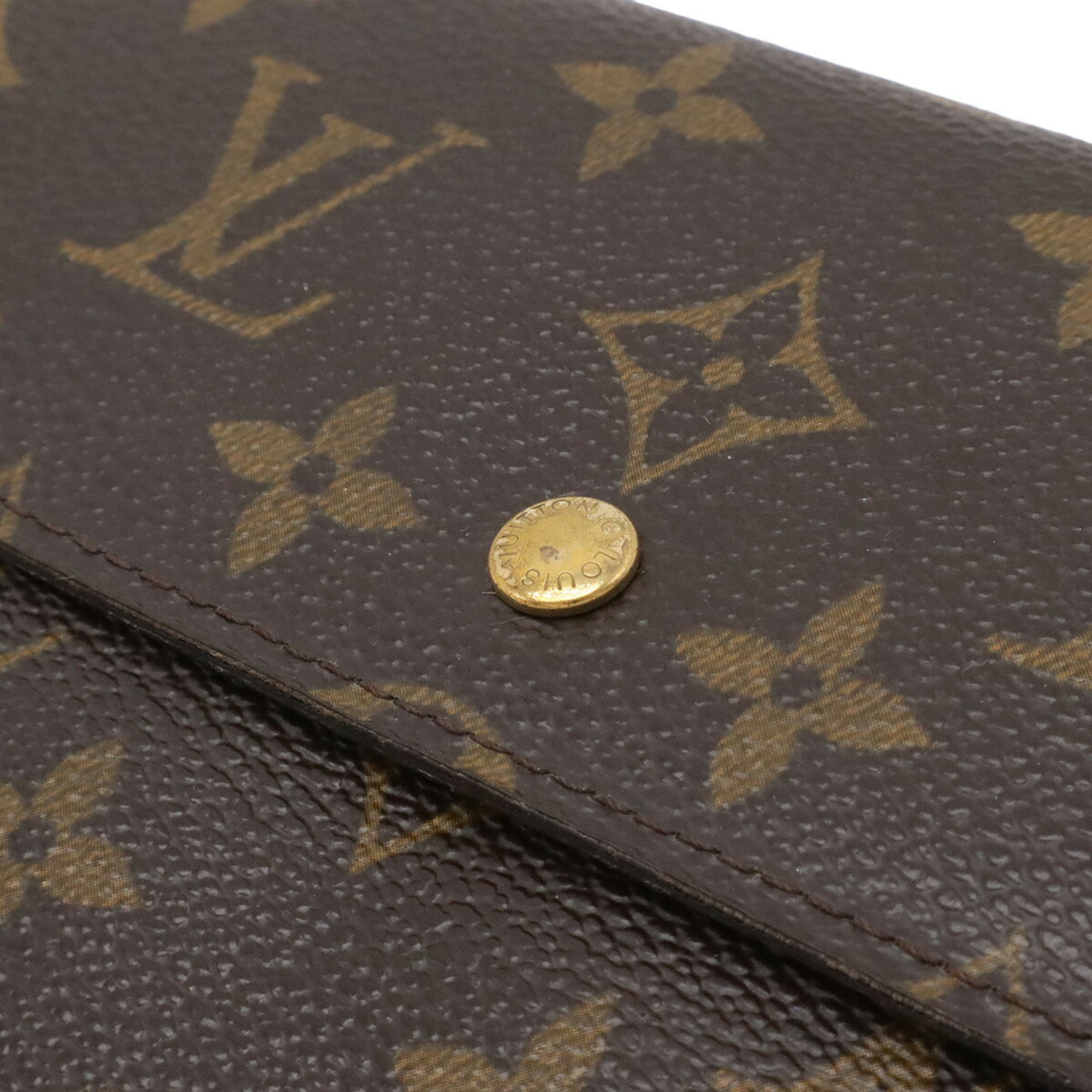 Louis Vuitton Brown Monogram Monogram Long Wallet (Tri-Fold) (Pre-Owned)