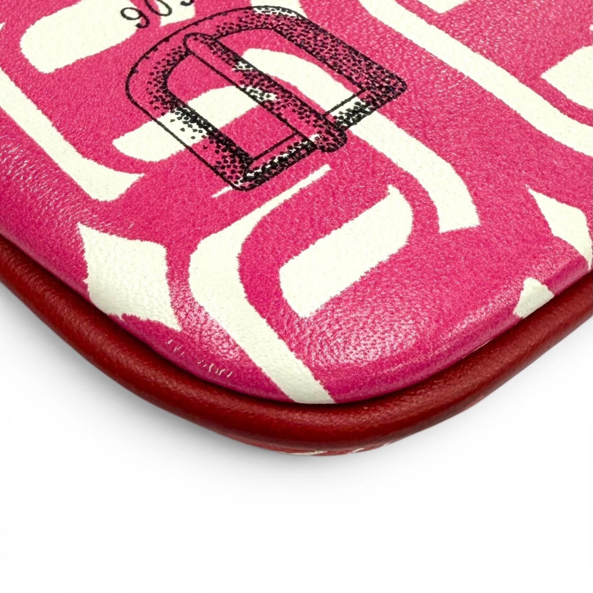 Hermes Pink Swift Leather Pouch (Pre-Owned)