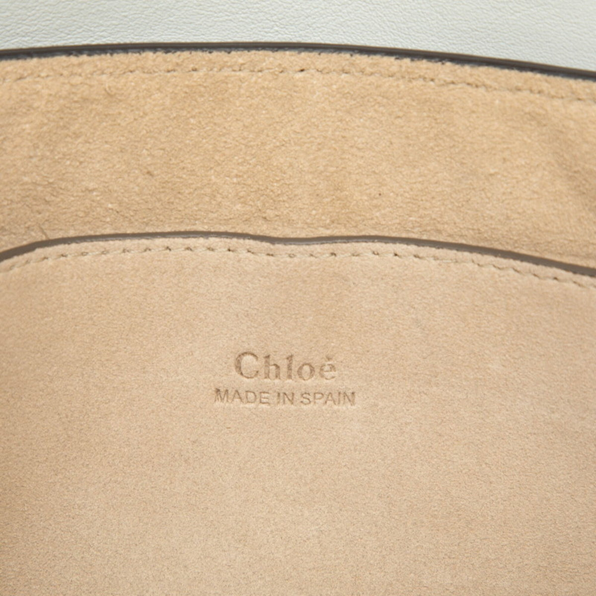 Chloé Blue Gray Leather Shoulder Bag (Pre-Owned)