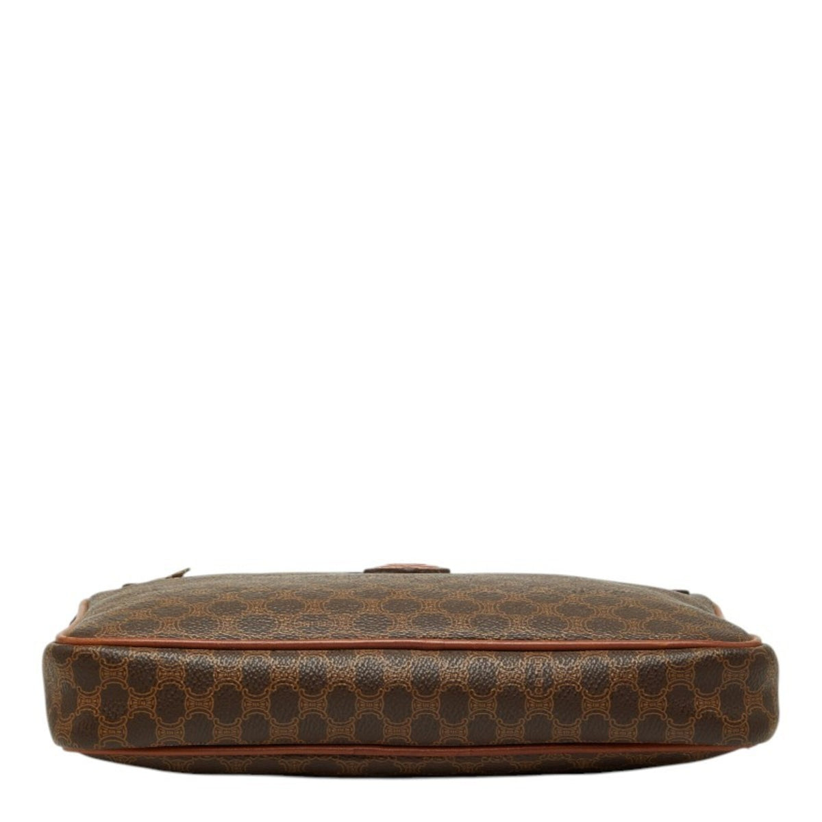 Celine Brown Pvc Leather Clutch Bag (Pre-Owned)
