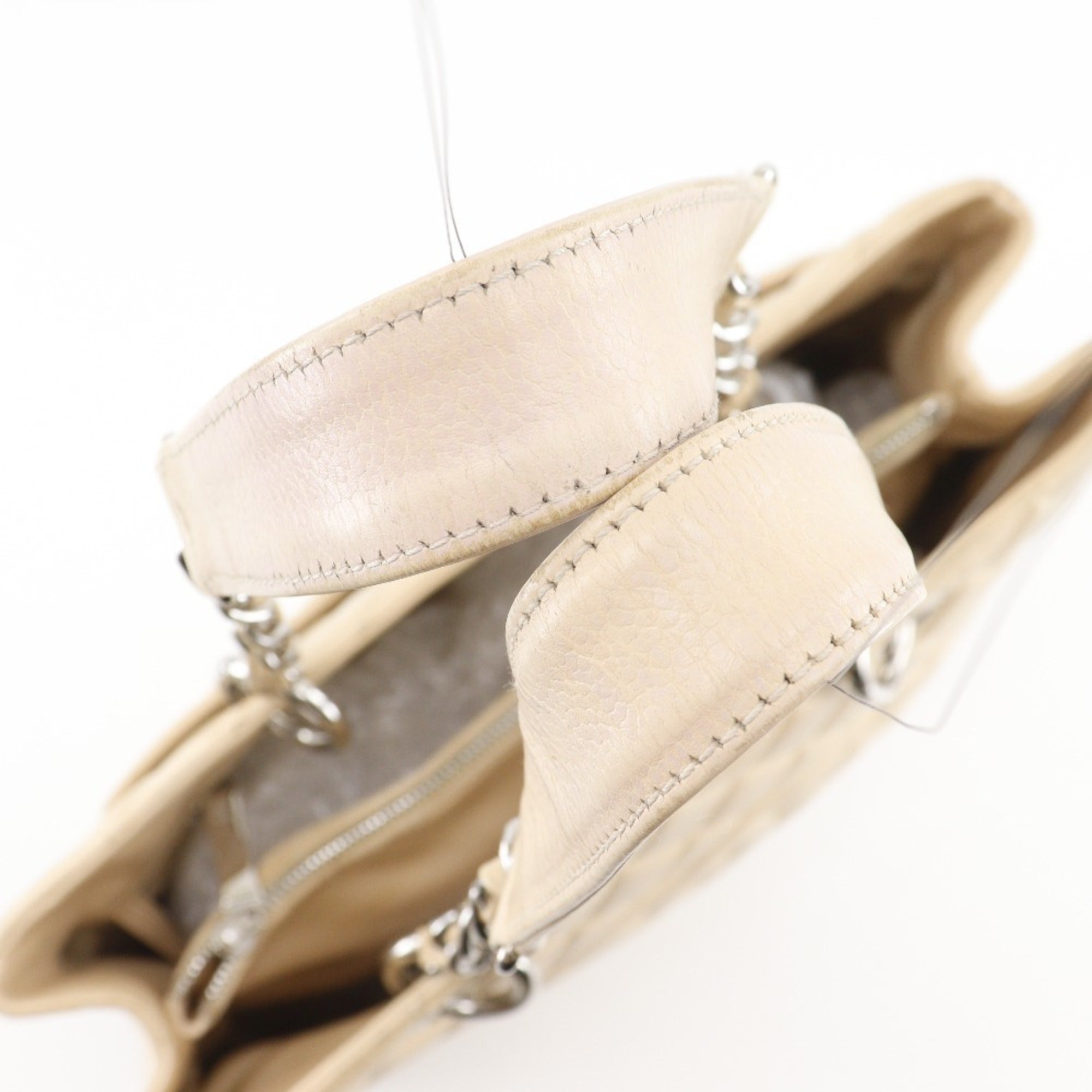 Chanel Beige Grained Calfskin Tote Bag (Pre-Owned)