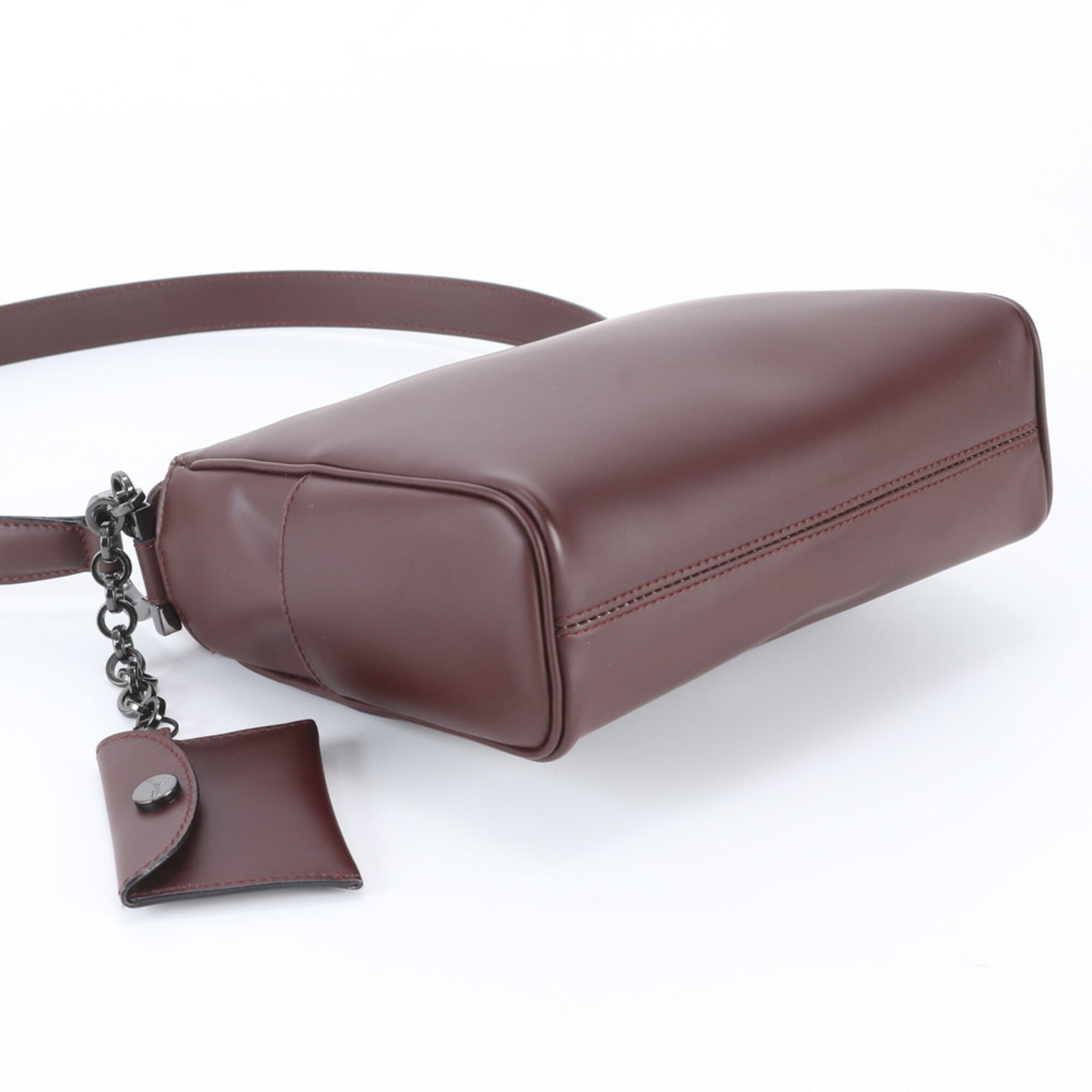 Salvatore Ferragamo Brown Leather Handbag Shoulder Bag (Pre-Owned)