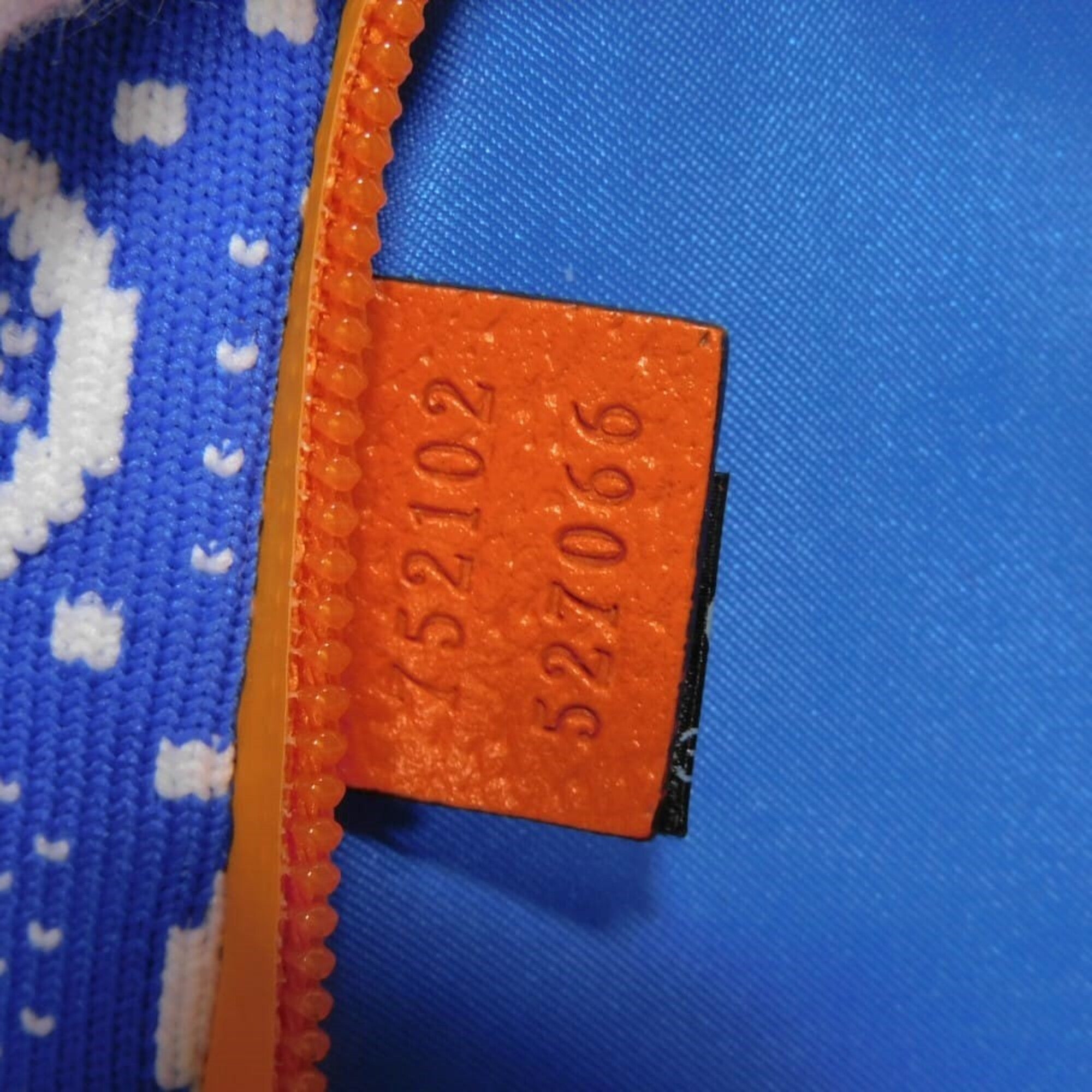 Gucci Blue Gray Orange Nylon Jersey Fanny Pack (Pre-Owned)