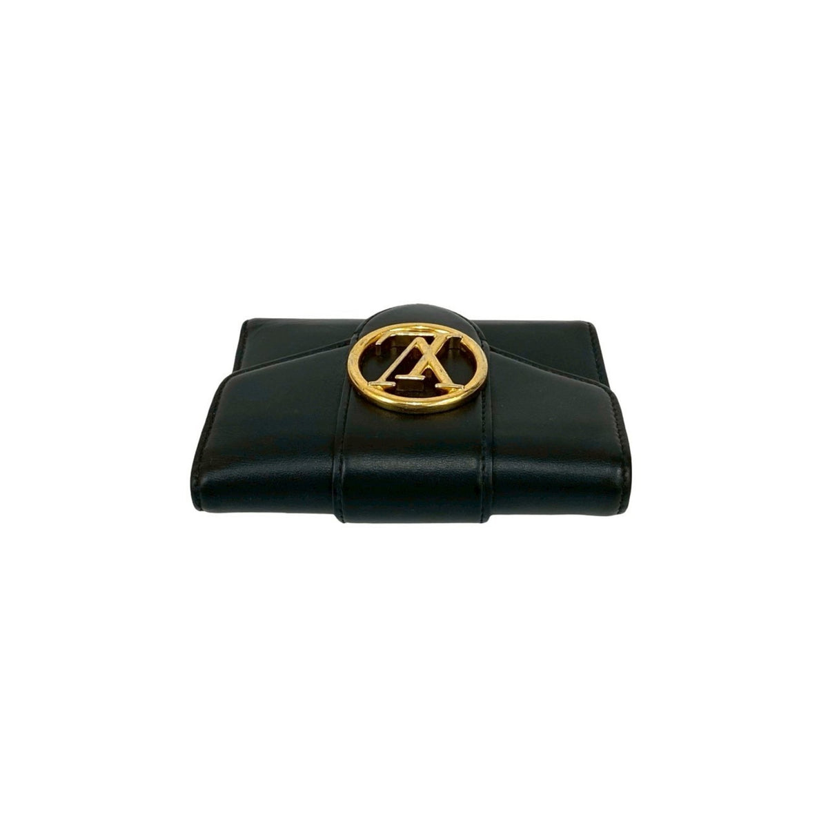 Louis Vuitton Black Pink Leather Wallet (Tri-Fold) (Pre-Owned)