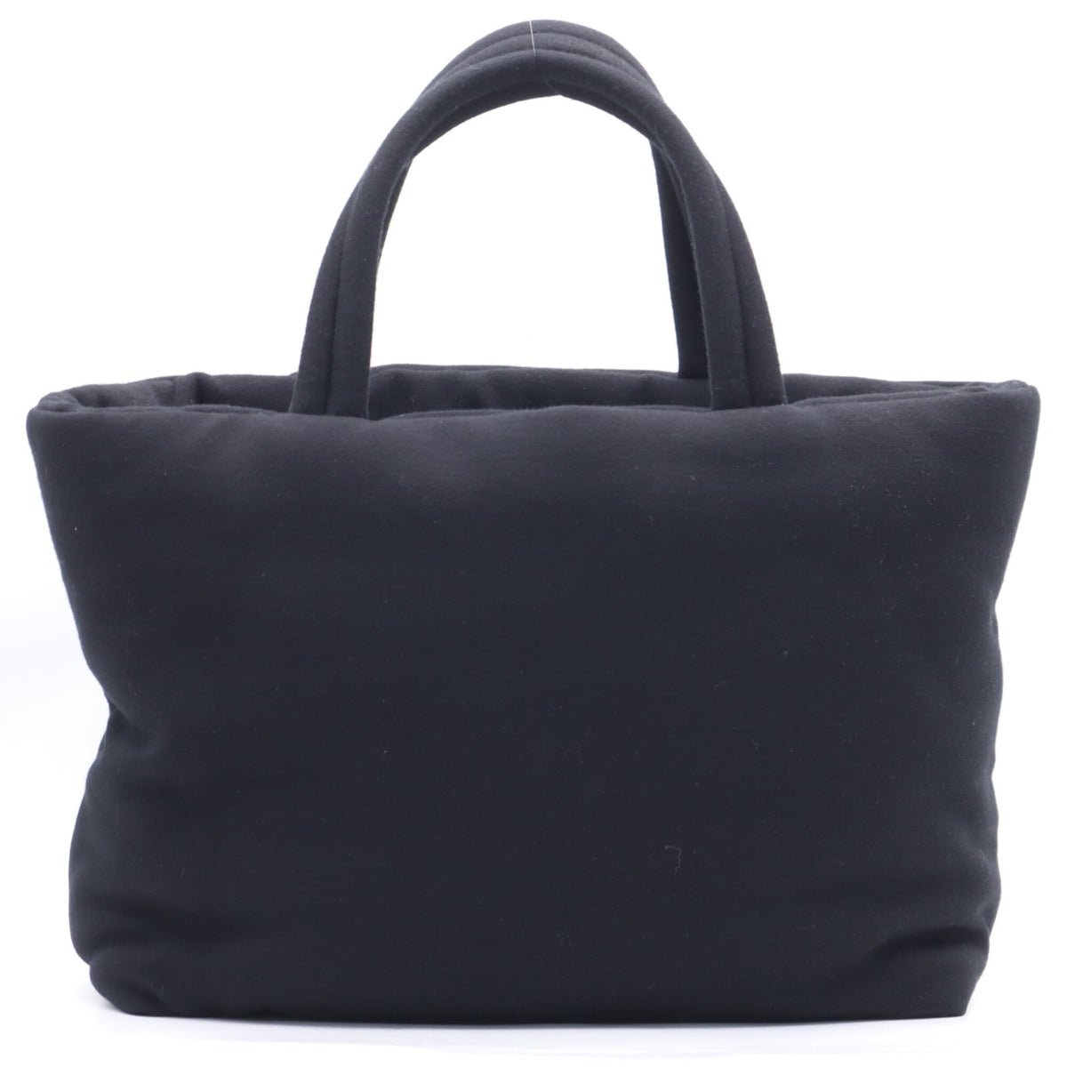 Yves Saint Laurent Black Cotton Handbag Tote Bag (Pre-Owned)