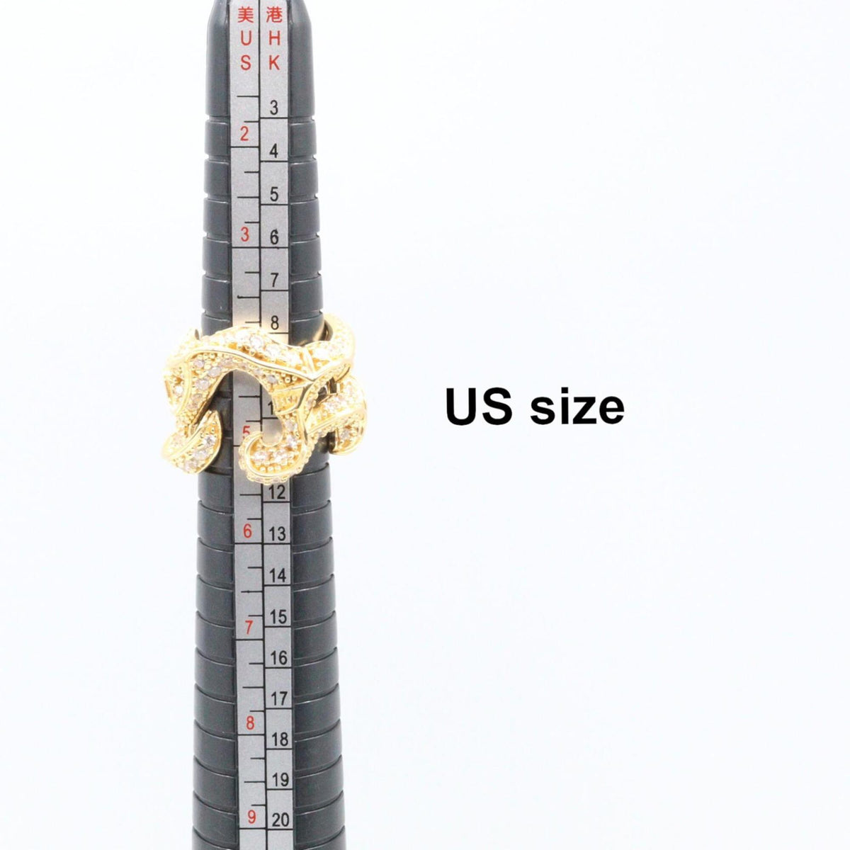 Bottega Veneta Gold Silver 925 Band Ring (Pre-Owned)