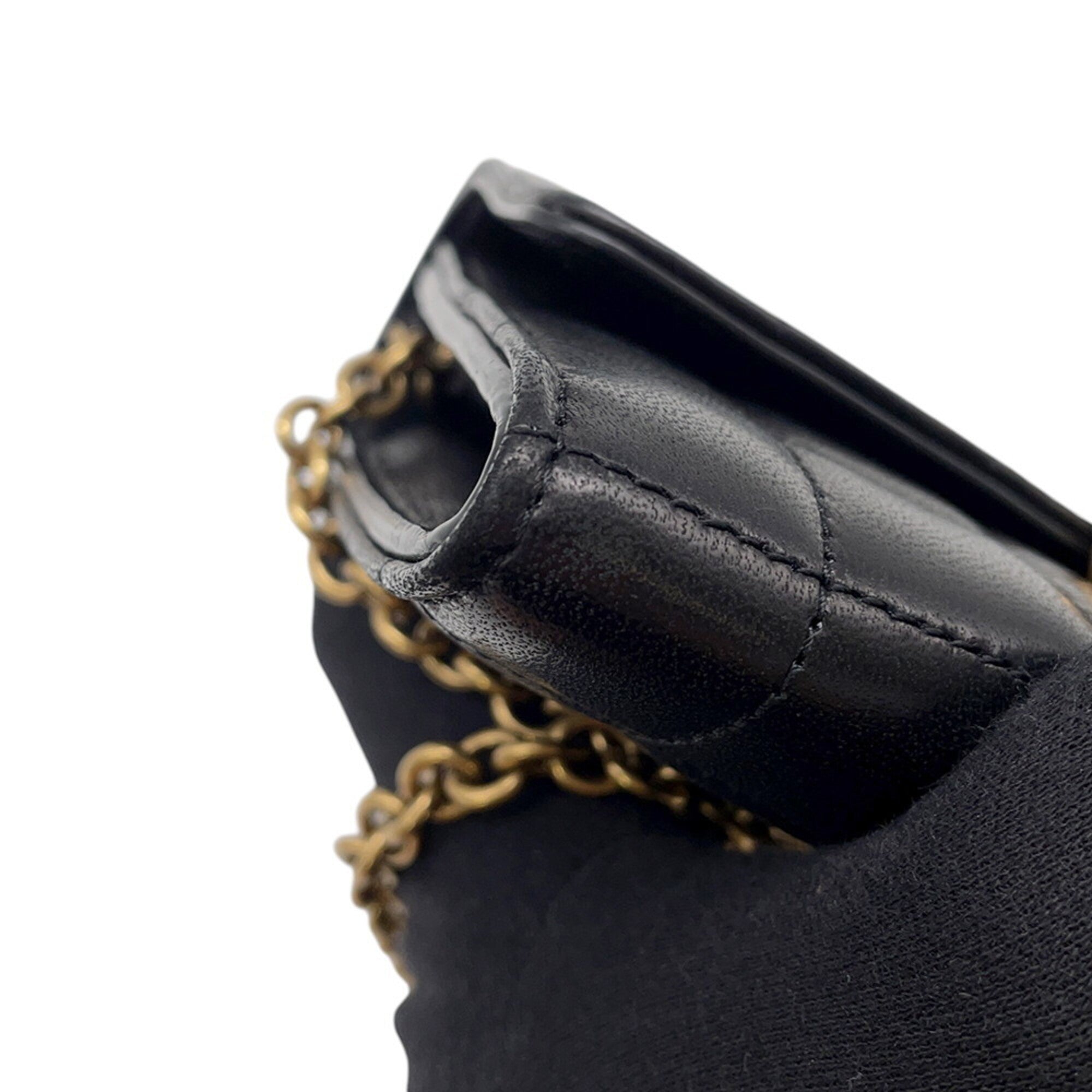 Yves Saint Laurent Black Chain/Shoulder Wallet (Pre-Owned)