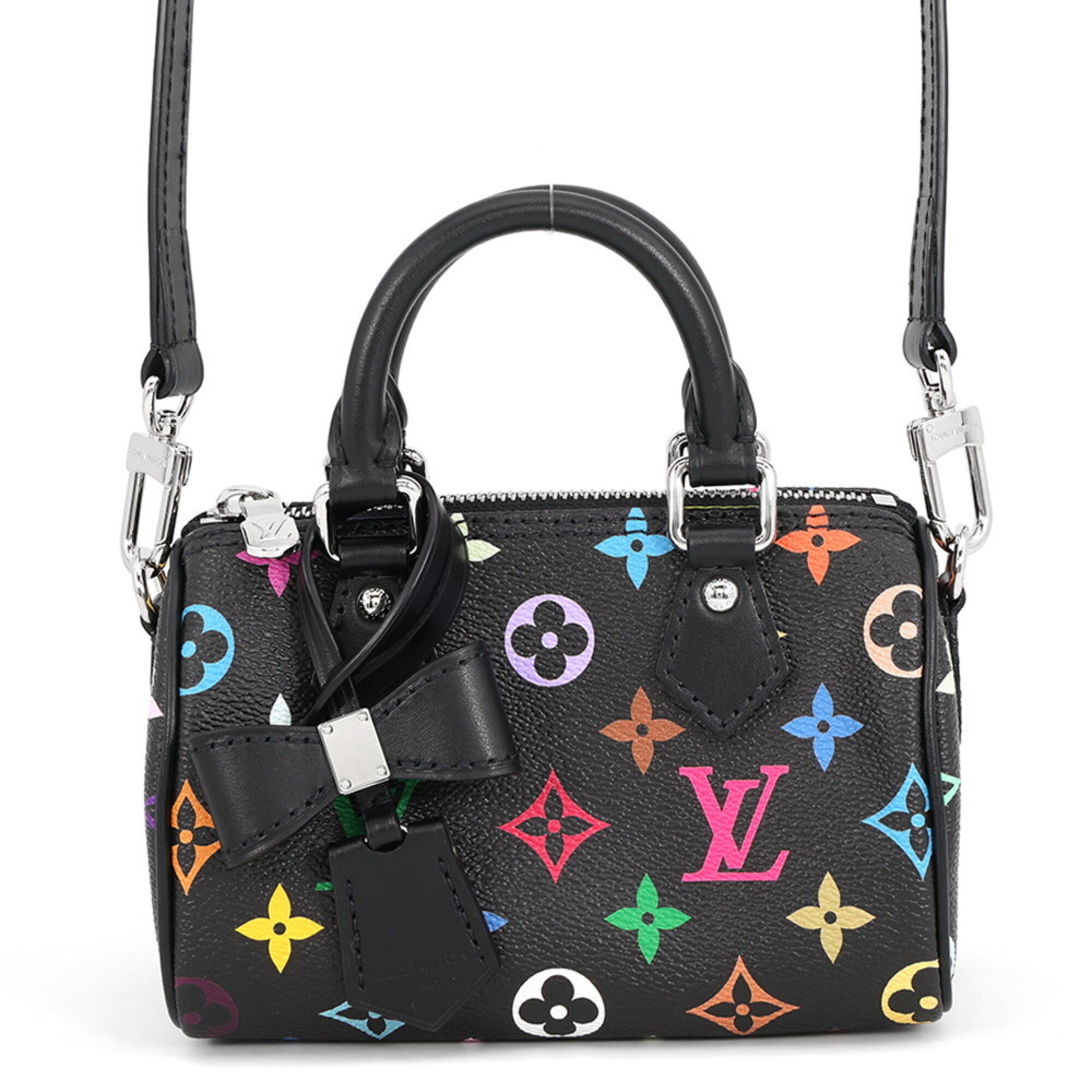 Louis Vuitton Multi-Color Noir Monogram Multicolore Handbag (Pre-Owned)