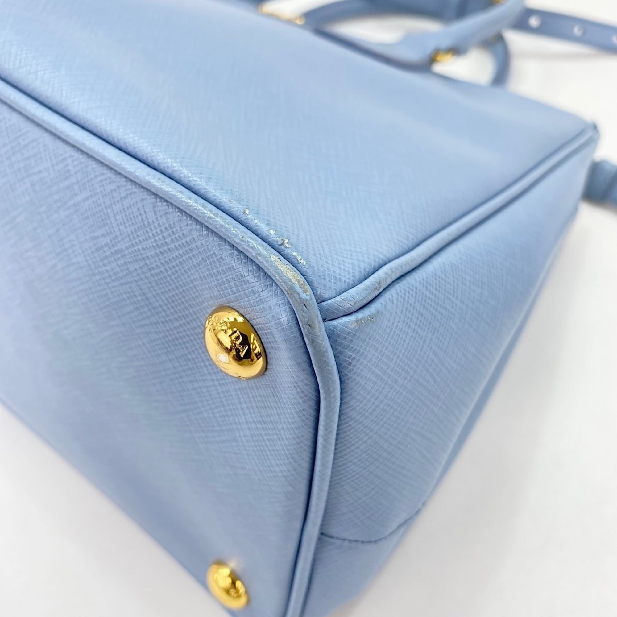 Prada Blue Handbag Shoulder Bag (Pre-Owned)