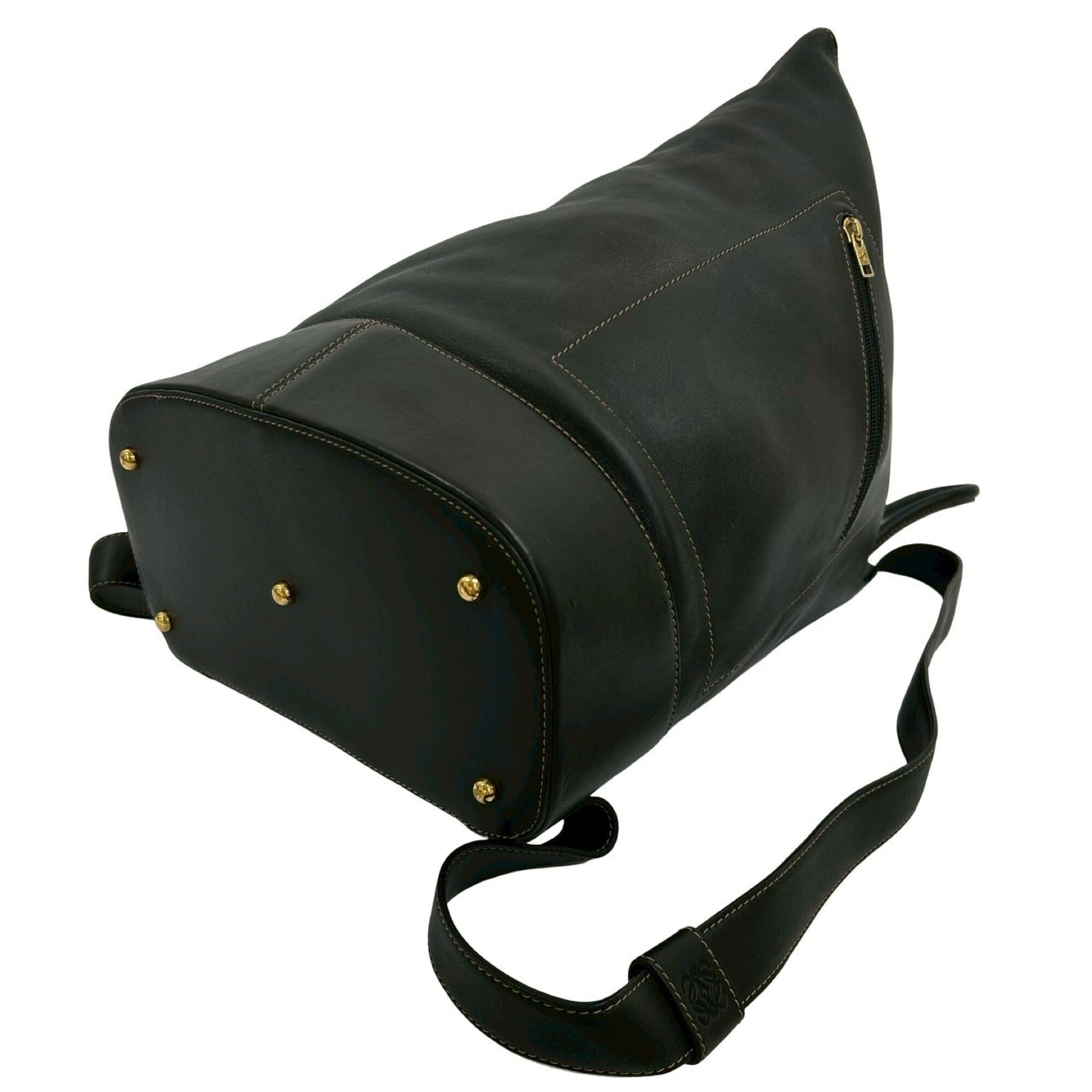 Loewe Black Leather Backpack Pouch (Pre-Owned)