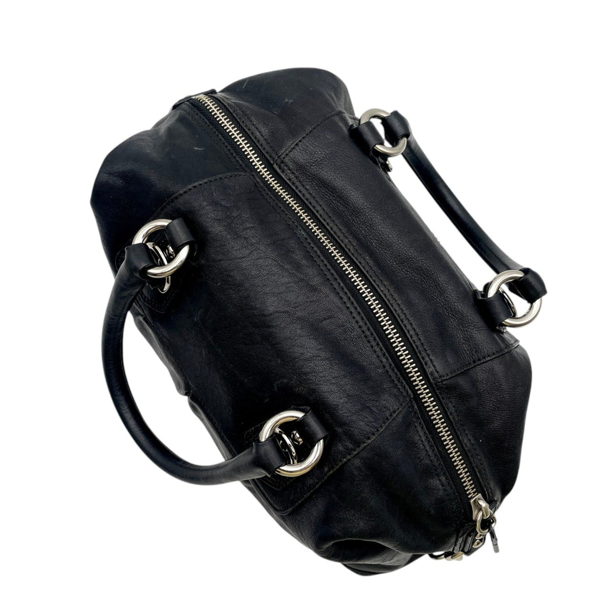 Coach Black Leather Handbag Shoulder Bag (Pre-Owned)