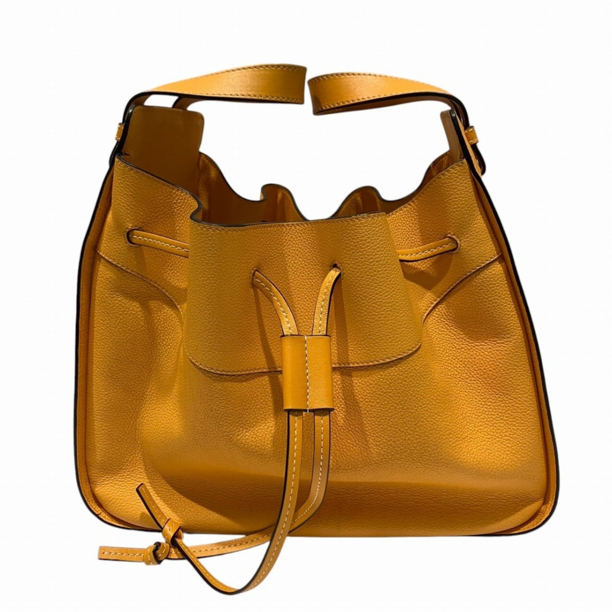Loewe Orange Leather Handbag (Pre-Owned)