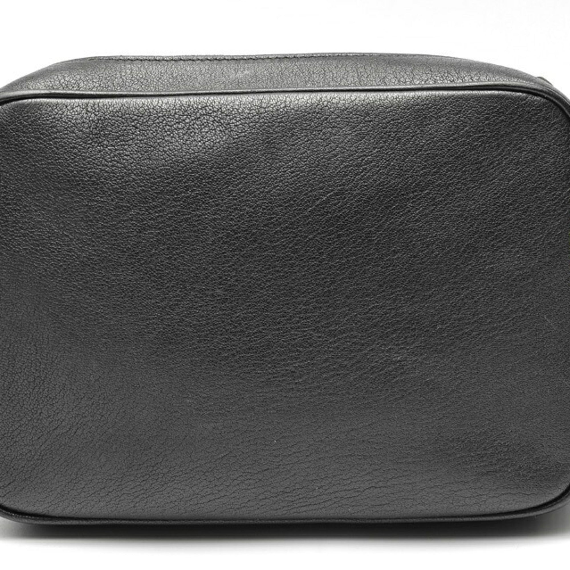 Saint Laurent Black Leather Shoulder Bag (Pre-Owned)