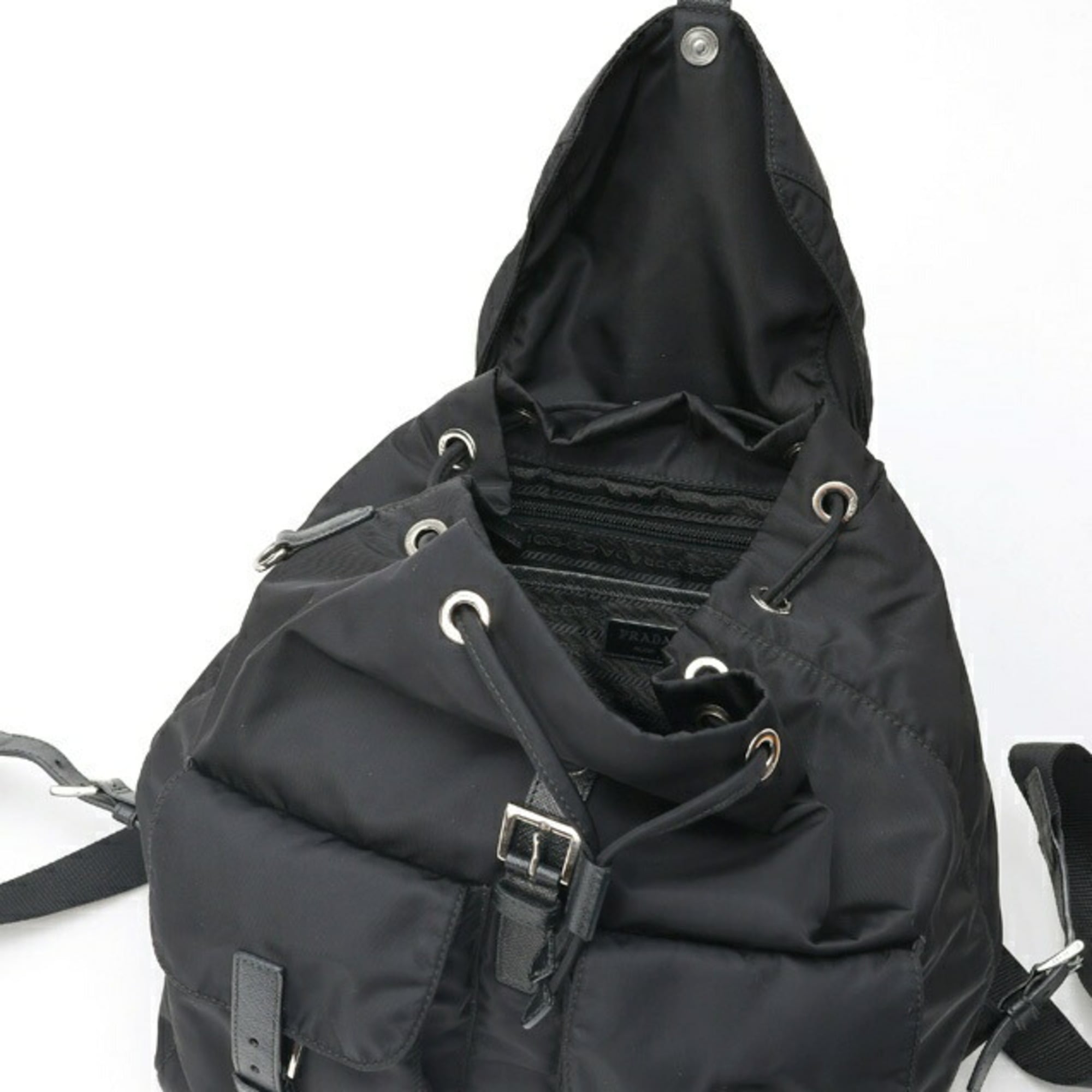 Prada Black Fabric Backpack (Pre-Owned)