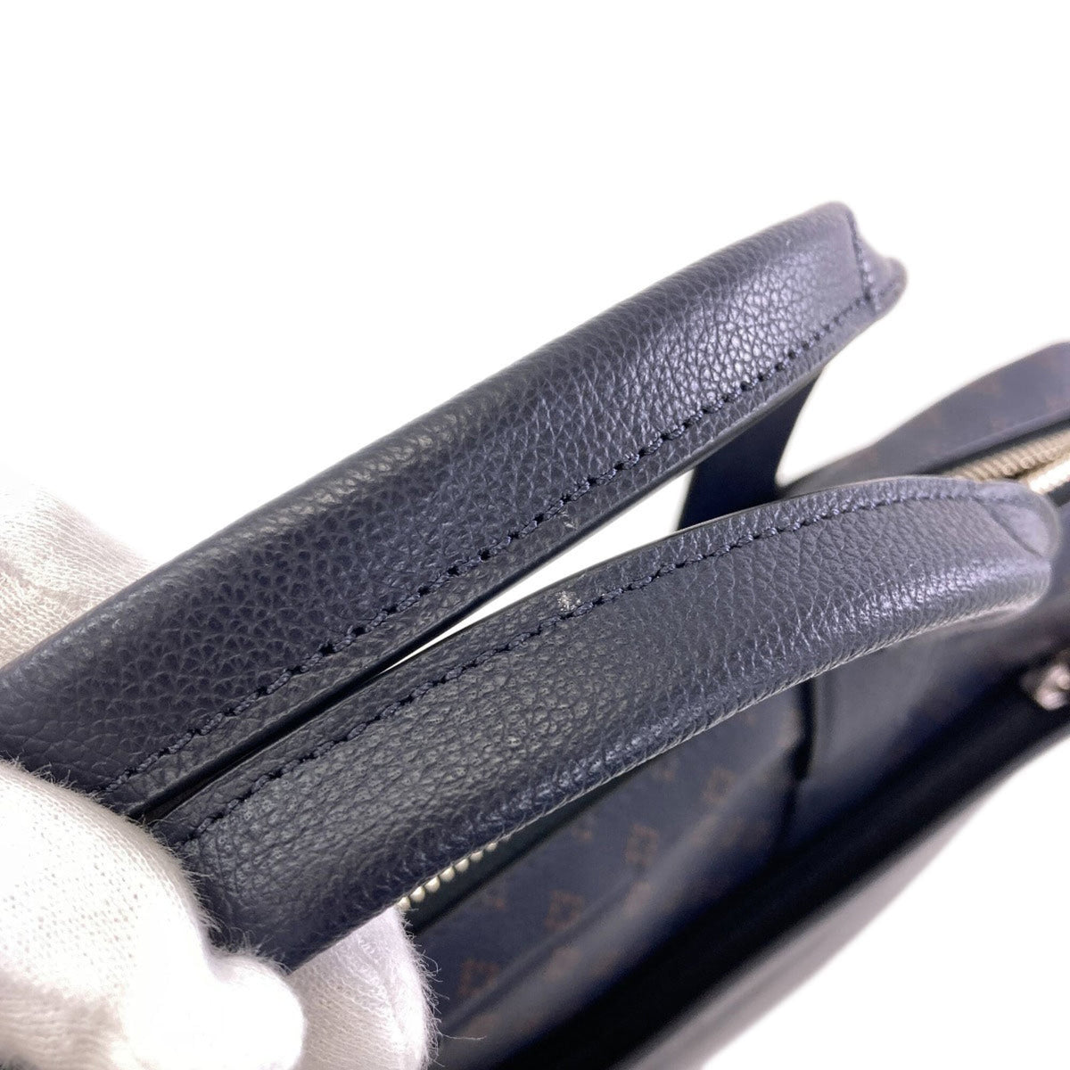 Coach Navy Leather Briefcase (Pre-Owned)