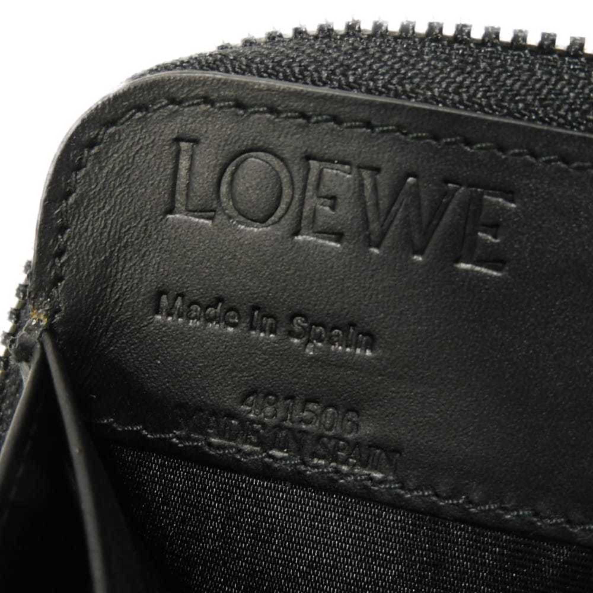 Loewe Black Leather Long Wallet (Bi-Fold) (Pre-Owned)