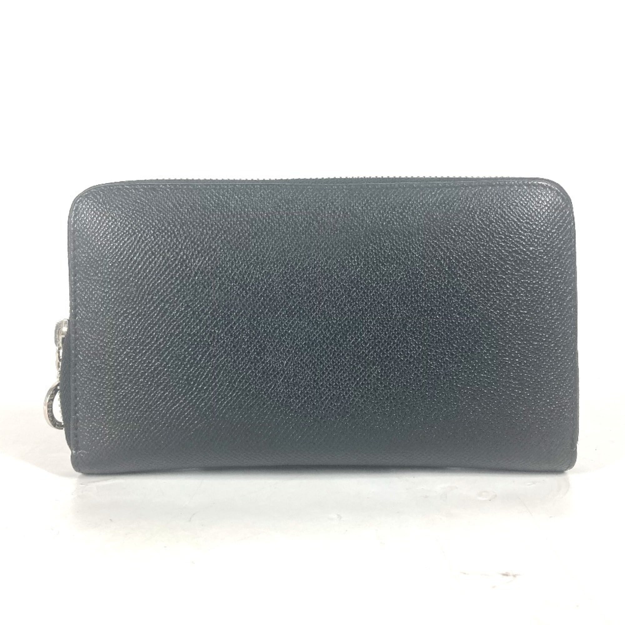 Bvlgari Black Leather Long Wallet (Bi-Fold) (Pre-Owned)