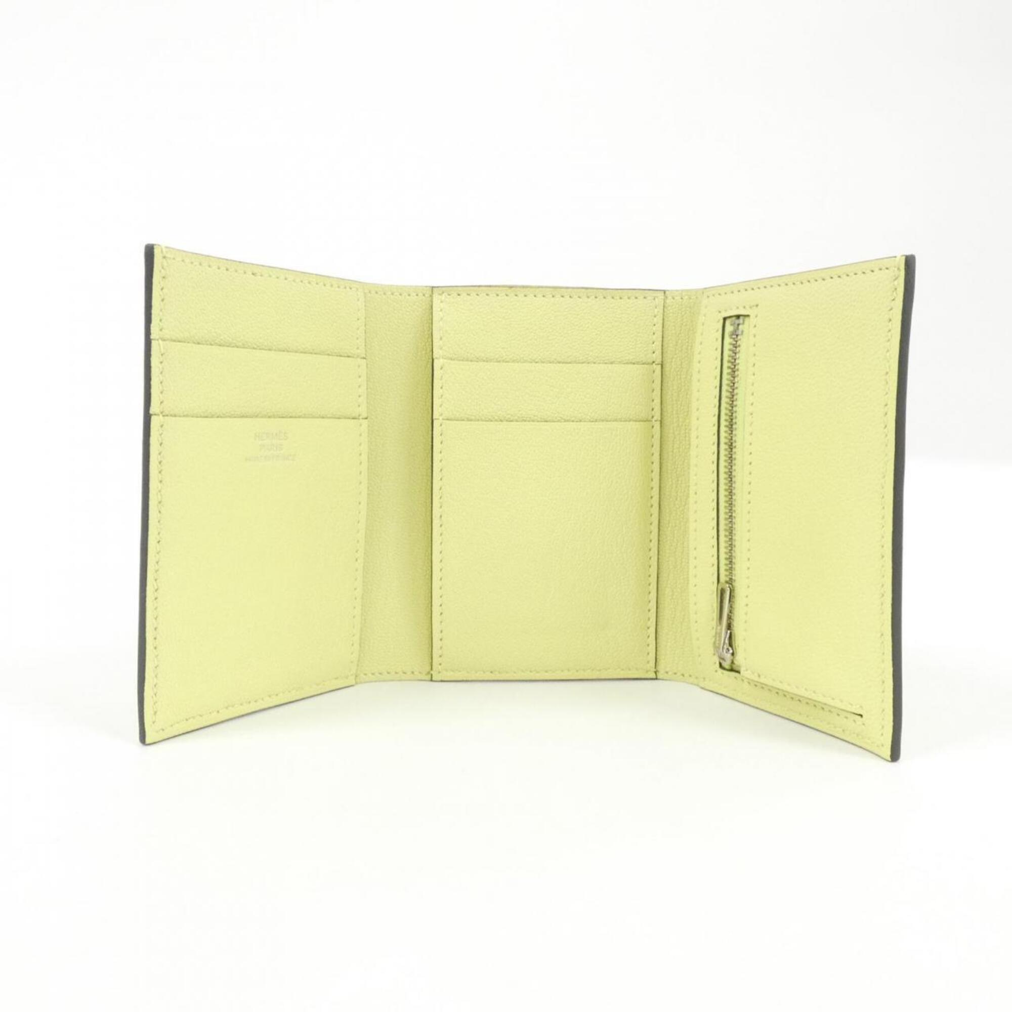 Hermes Jaune Chevre Leather Wallet (Bi-Fold) (Pre-Owned)