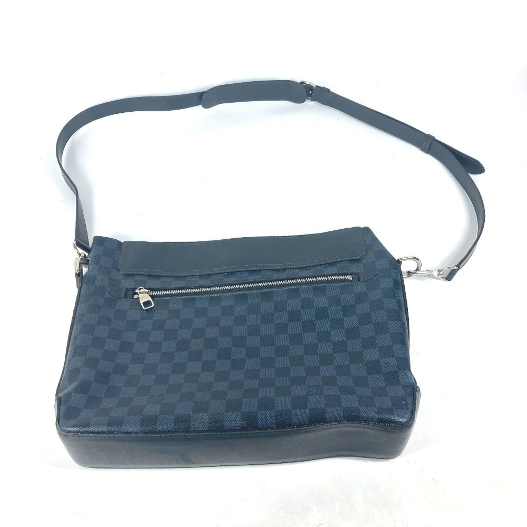 Louis Vuitton Cobalt Galle Navy Damier Canvas Shoulder Bag (Pre-Owned)