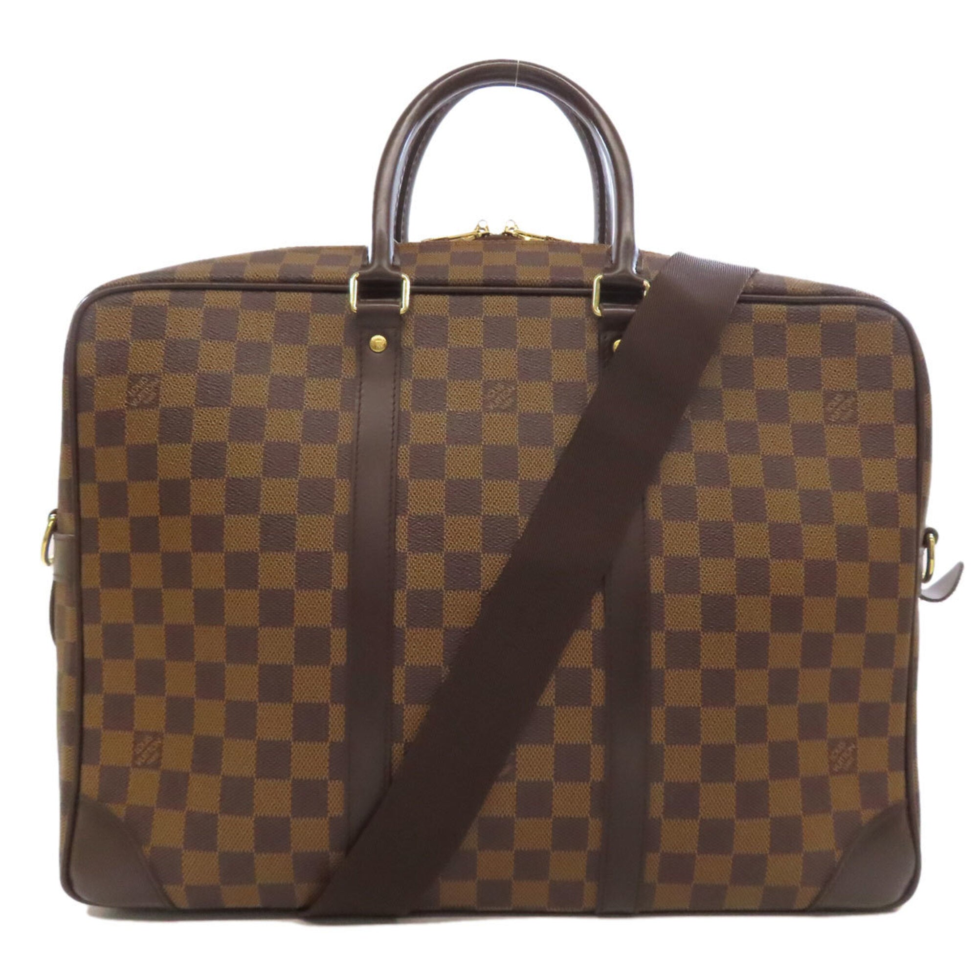 Louis Vuitton Brown Ebene Damier Canvas Handbag (Pre-Owned)