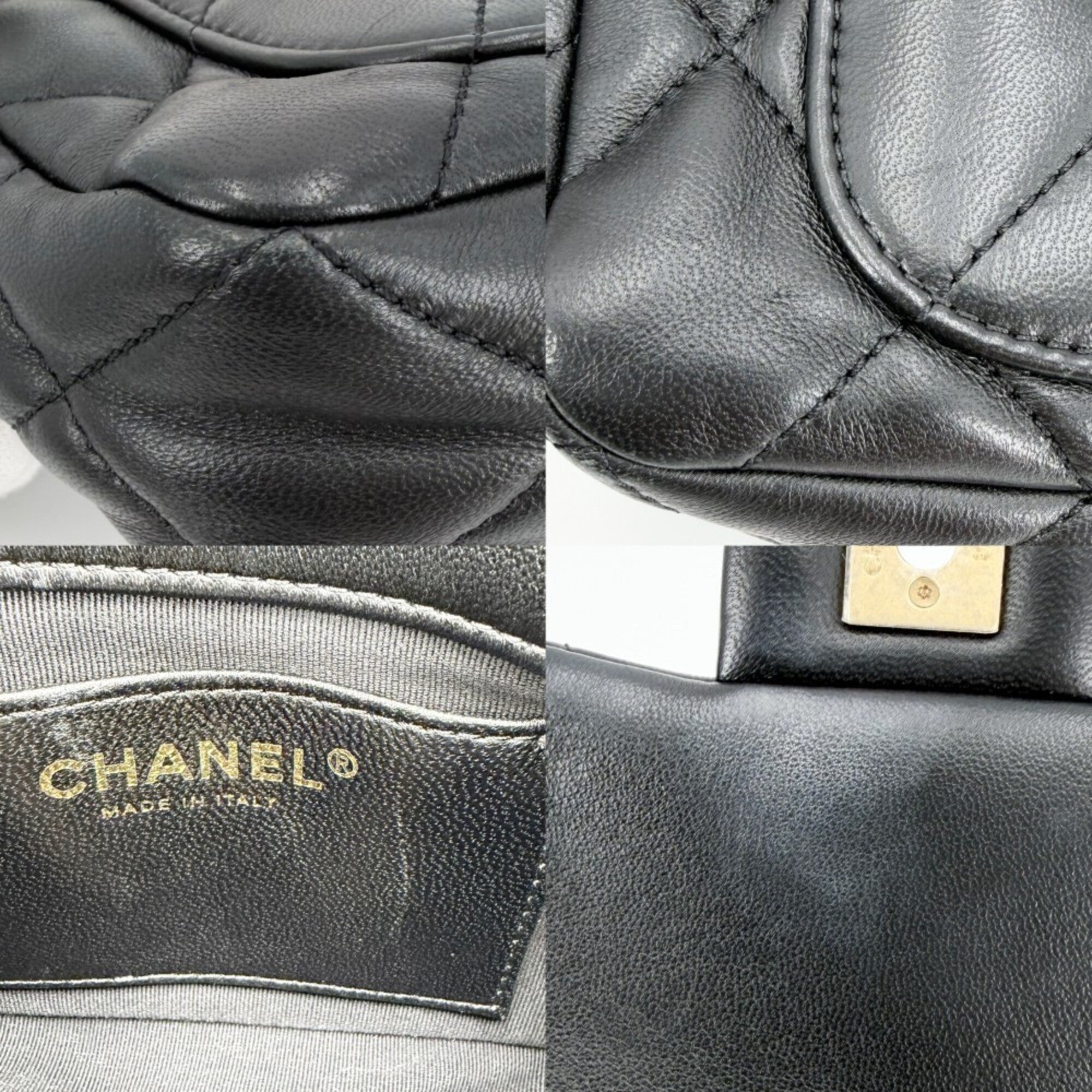 Chanel Black Leather Shoulder Bag (Pre-Owned)