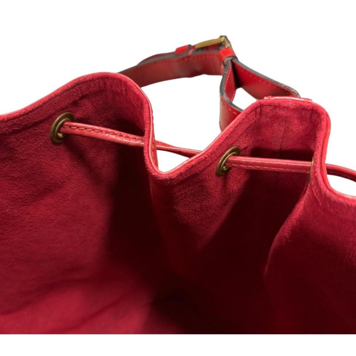 Louis Vuitton Castilian Red Red Color Epi Leather Shoulder Bag (Pre-Owned)