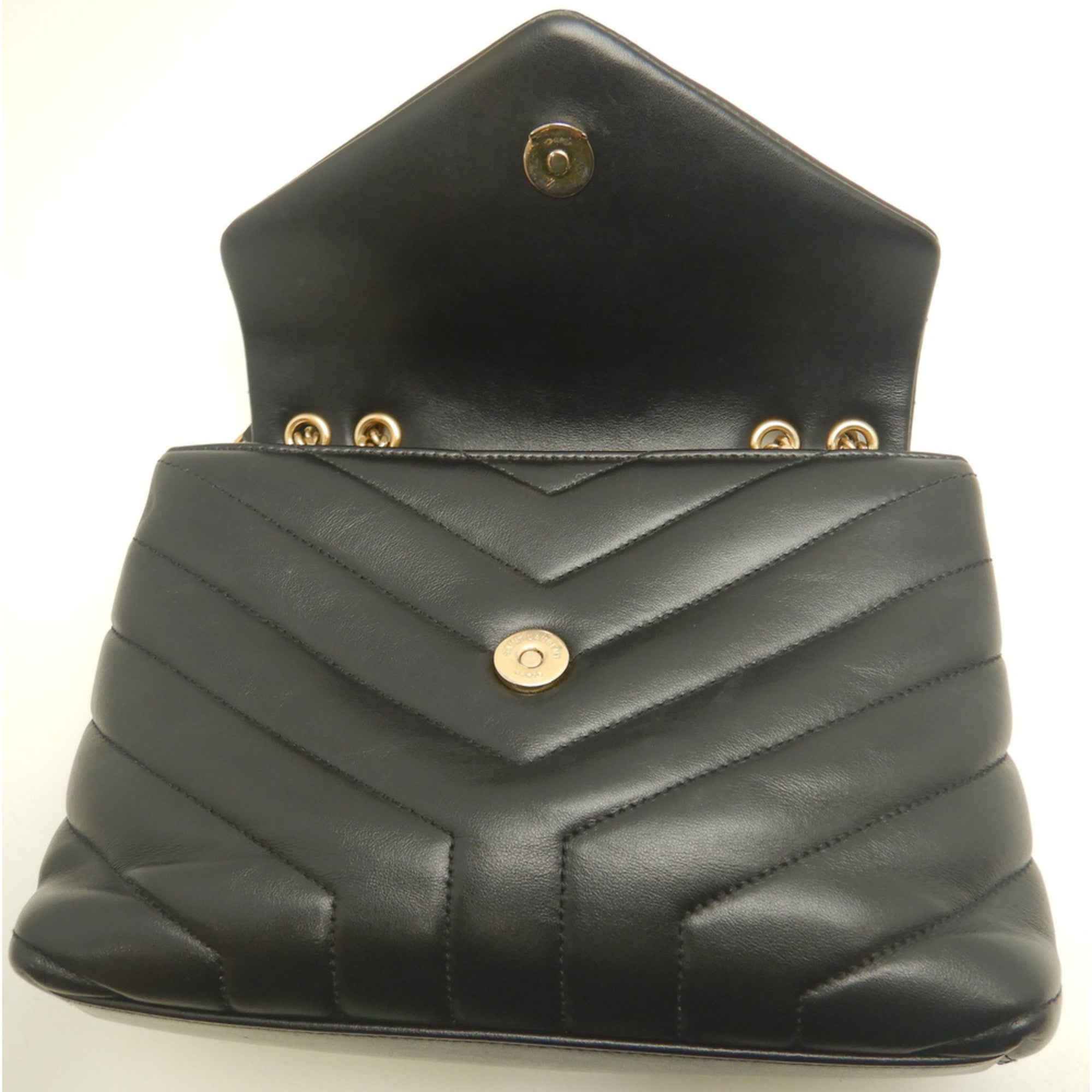 Yves Saint Laurent Black Leather Shoulder Bag (Pre-Owned)