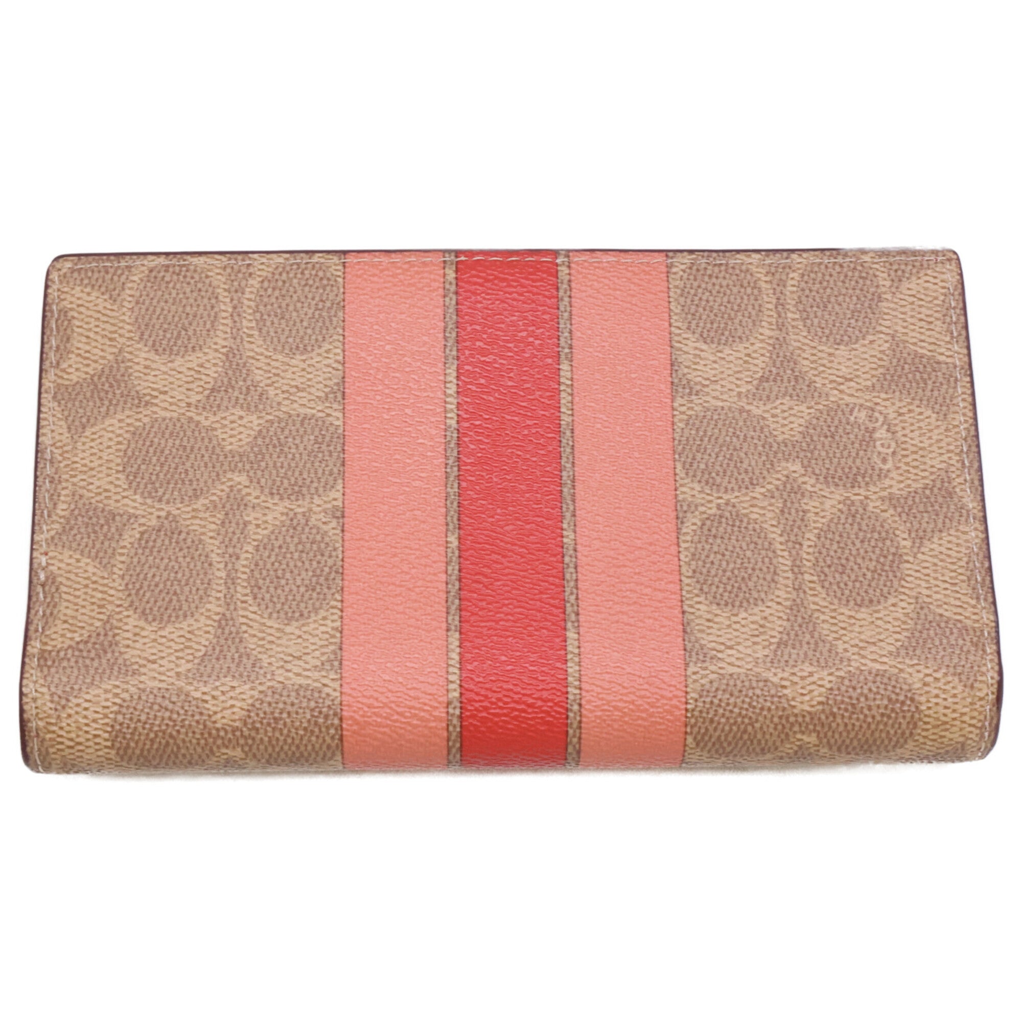Coach Signature Multi-Color Coated Canvas Long Wallet (Bi-Fold) (Pre-Owned)