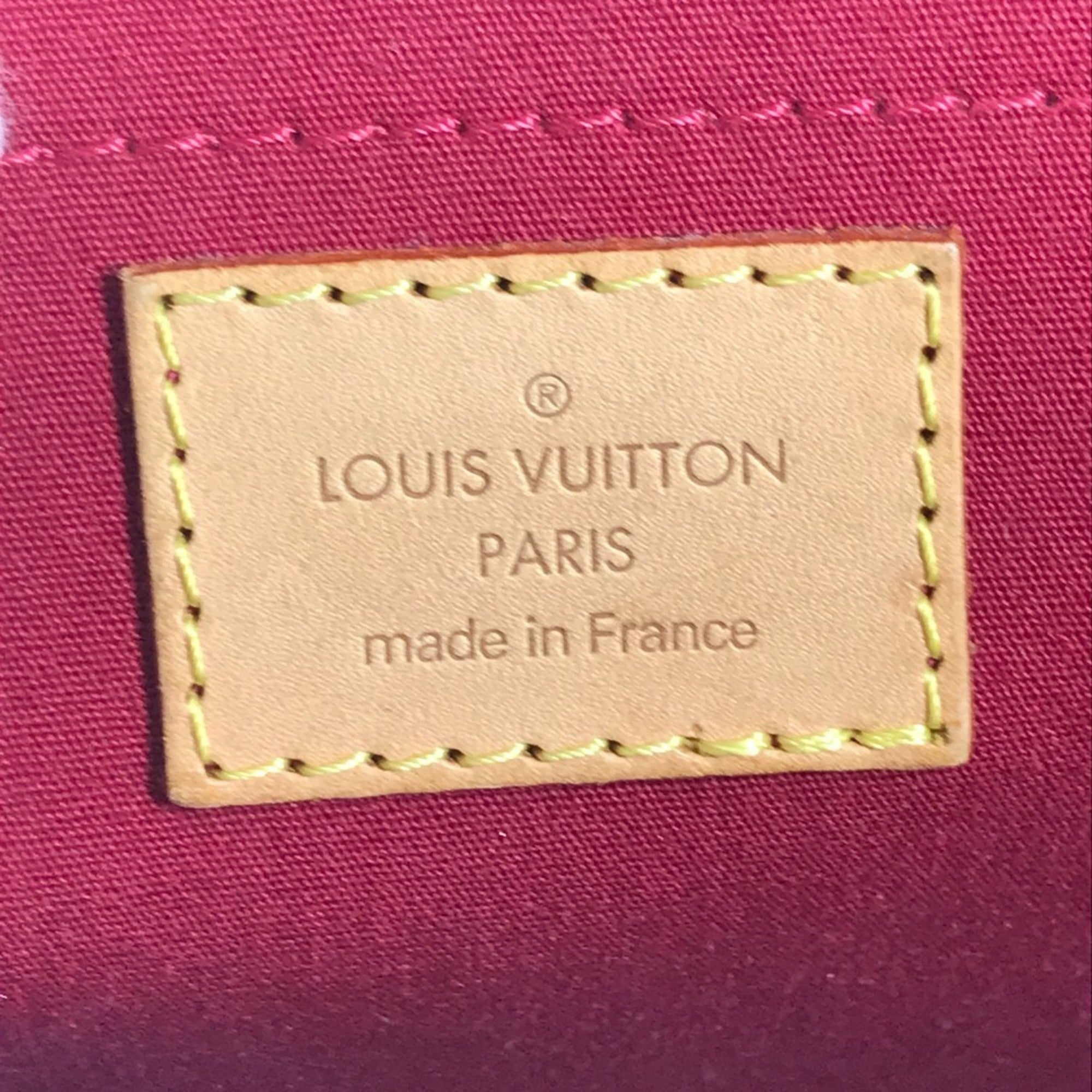 Louis Vuitton Pomme D'amour Red Color Monogram Vernis Shoulder Bag Tote Bag (Pre-Owned)
