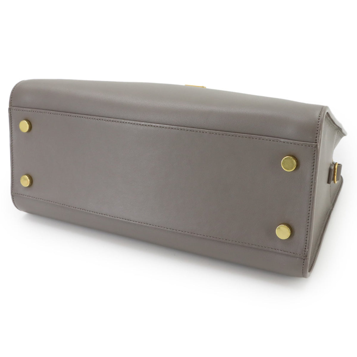 Saint Laurent Gray Leather Handbag (Pre-Owned)