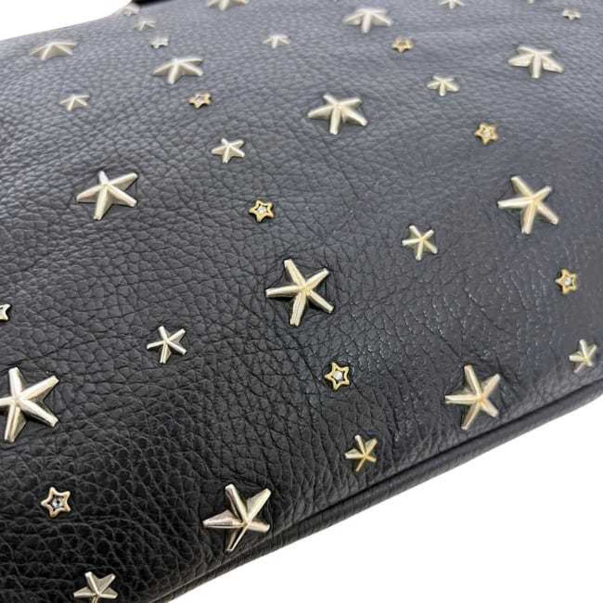 Jimmy Choo Black Leather Clutch Bag (Pre-Owned)