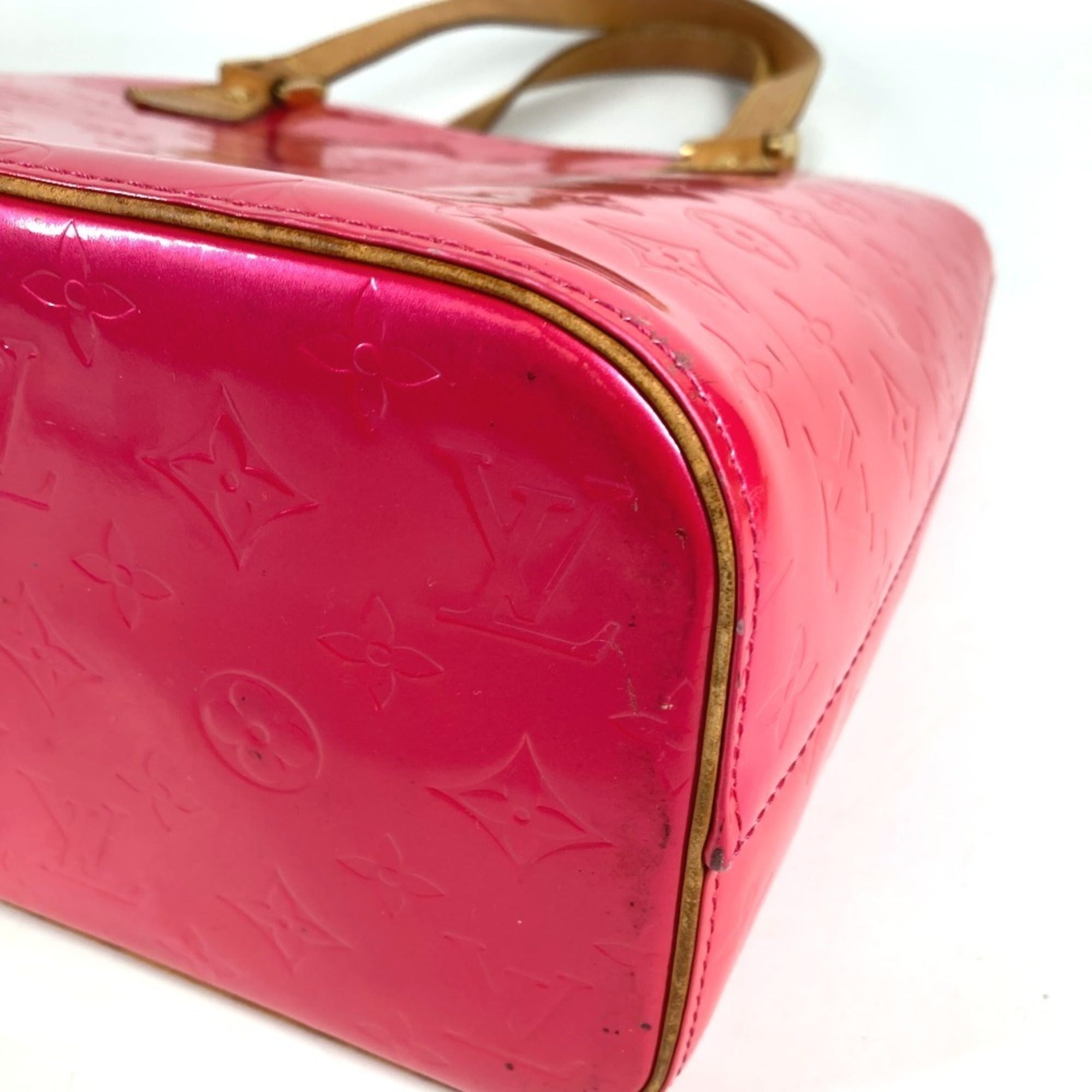 Louis Vuitton Fuchsia Pink Galle Pink Monogram Vernis Handbag Shoulder Bag Tote Bag (Pre-Owned)