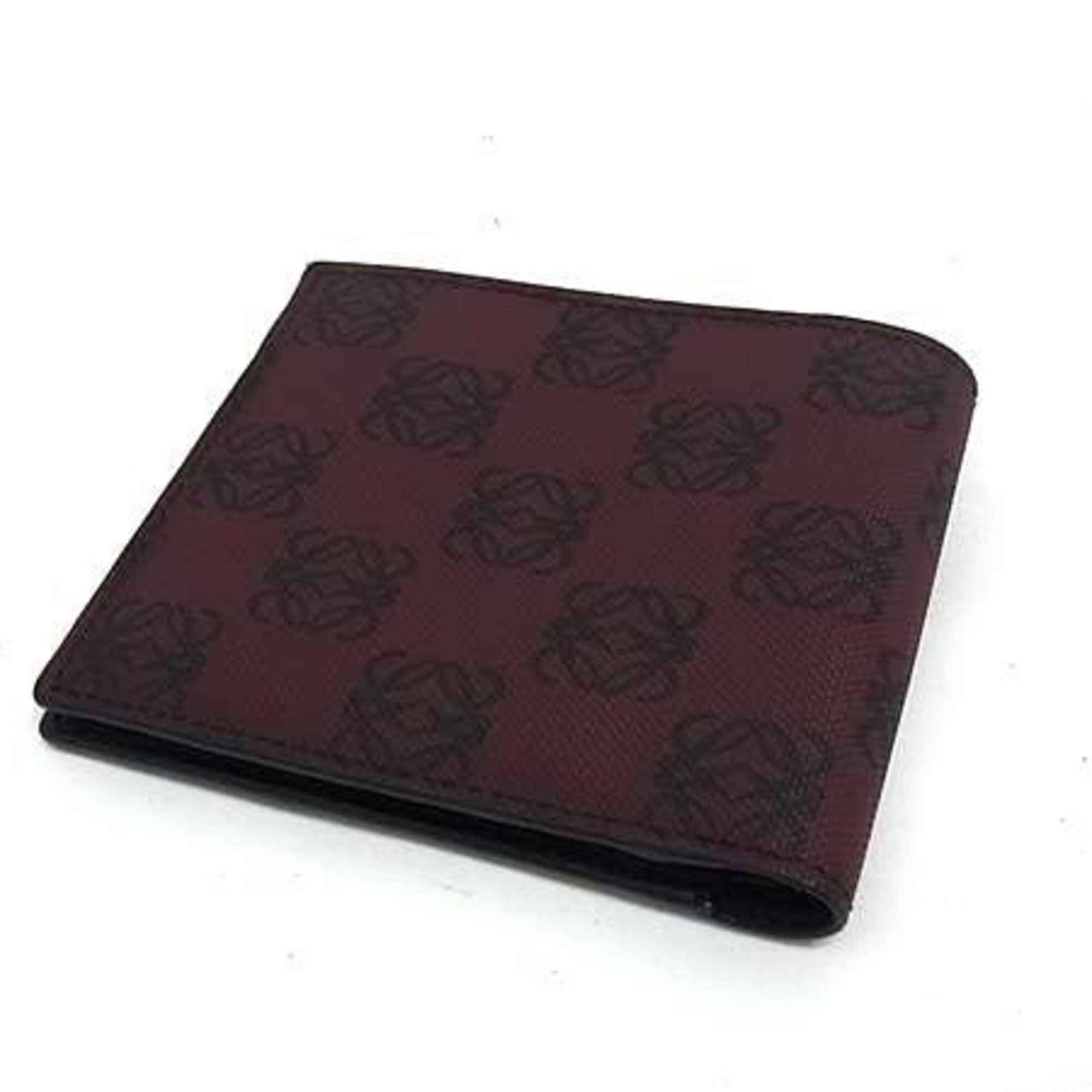 Loewe Black Bordeaux Pvc Wallet (Bi-Fold) (Pre-Owned)