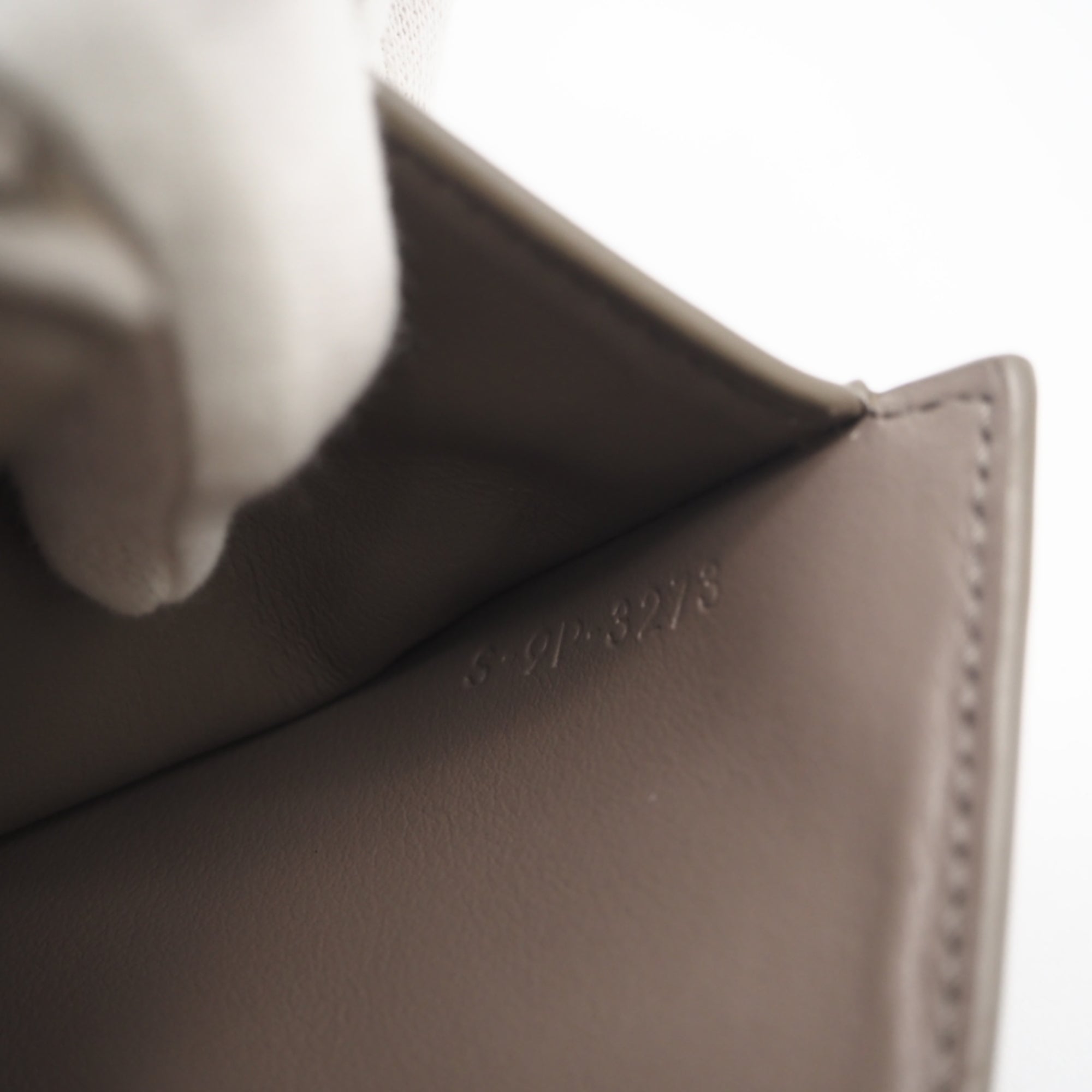 Celine Grayish Leather Wallet (Tri-Fold) (Pre-Owned)