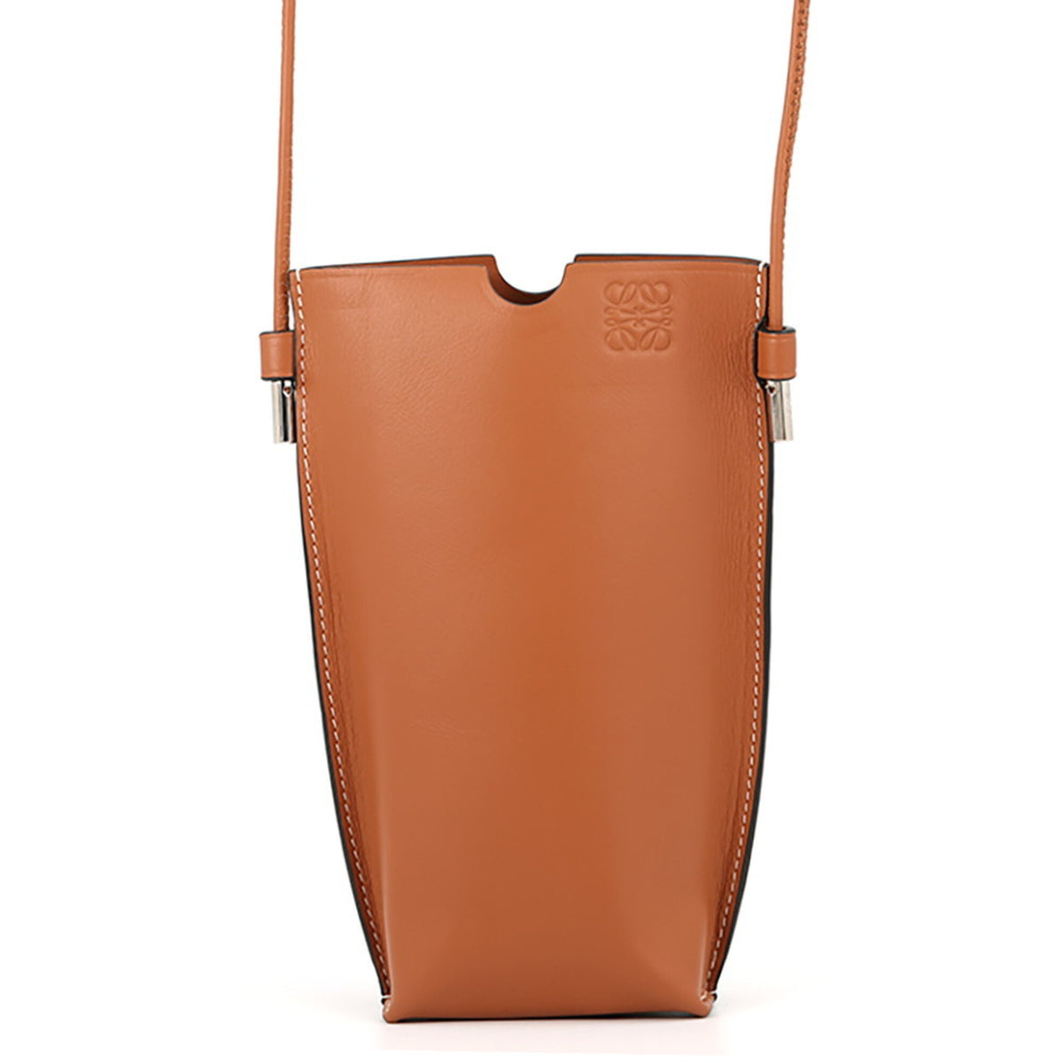 Loewe Brown Leather Handbag Shoulder Bag (Pre-Owned)