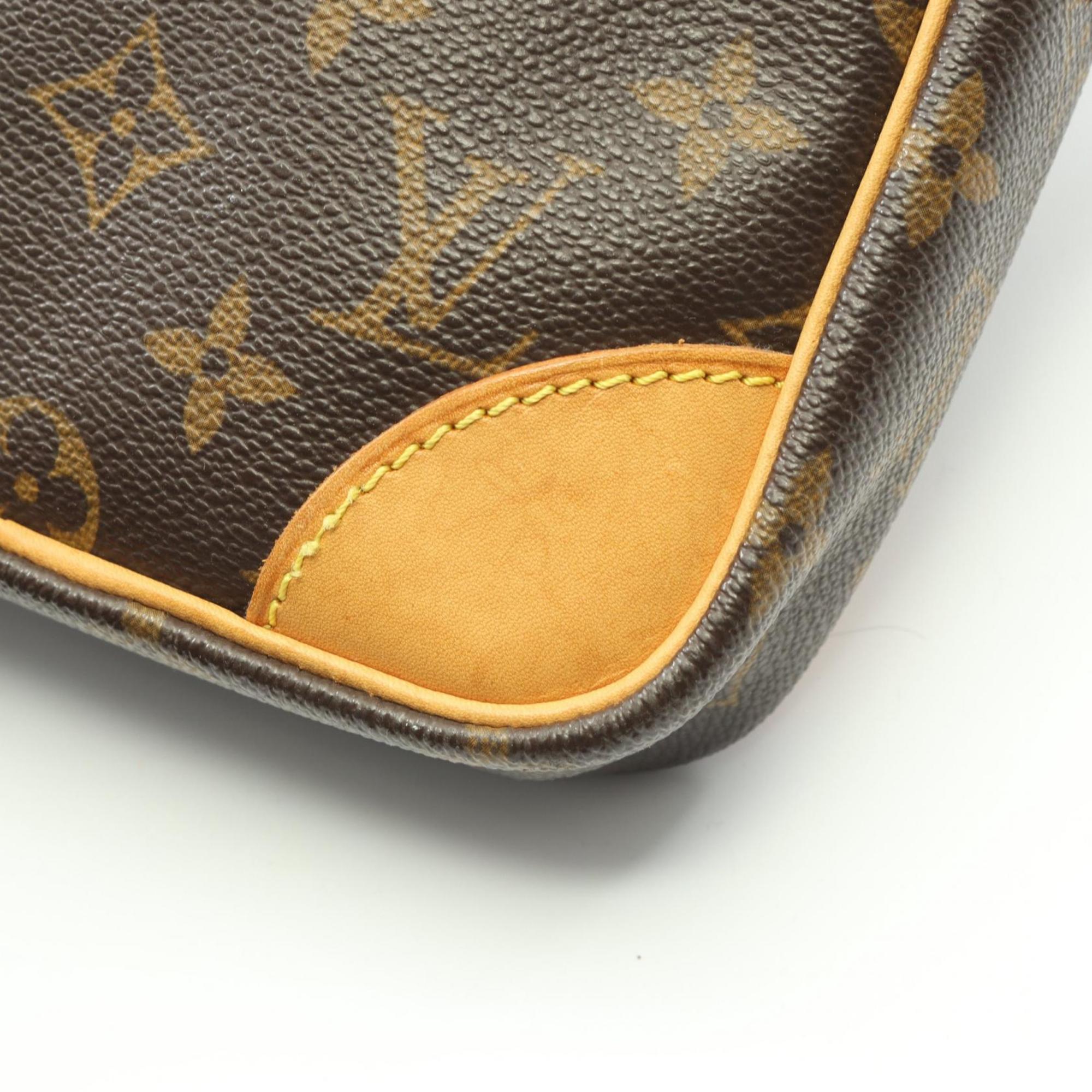 Louis Vuitton Brown Monogram Coated Canvas Leather Shoulder Bag (Pre-Owned)