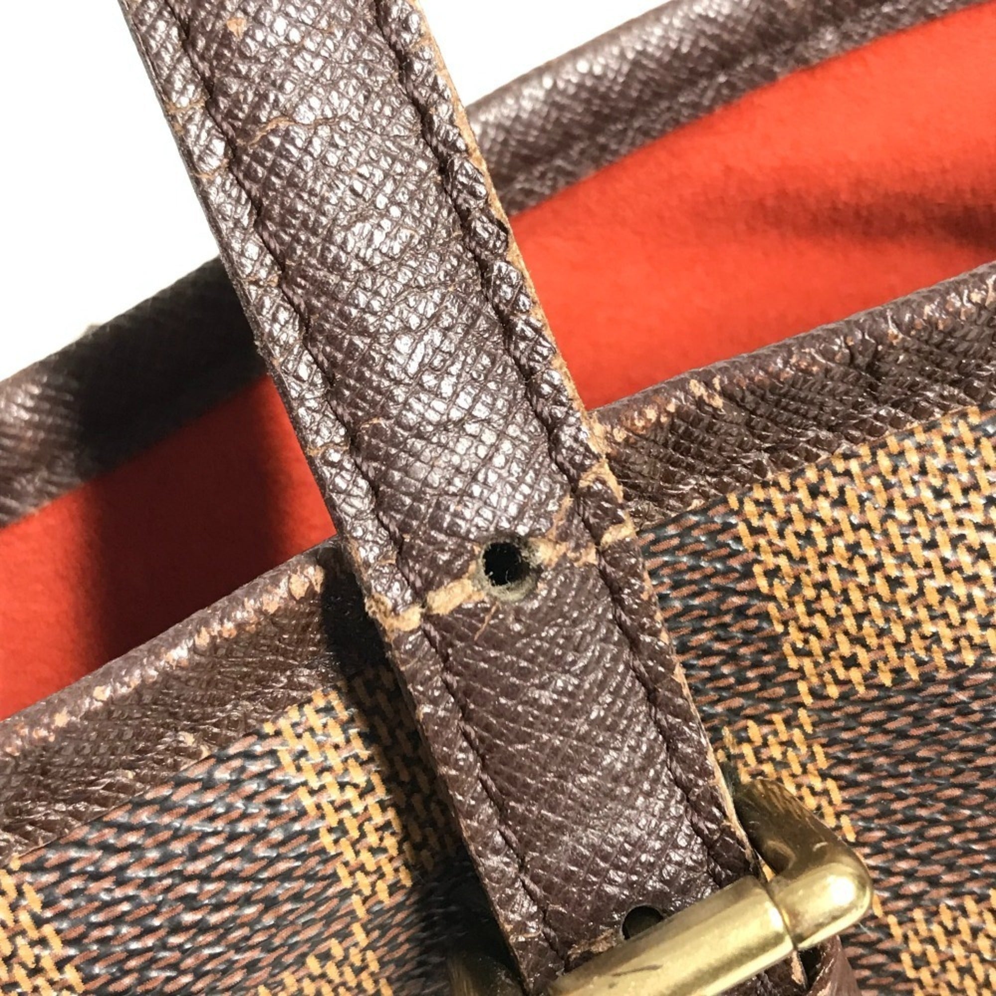 Louis Vuitton Brown Damier Canvas Ebene Galle Damier Graphite Pouch Shoulder Bag Tote Bag (Pre-Owned)