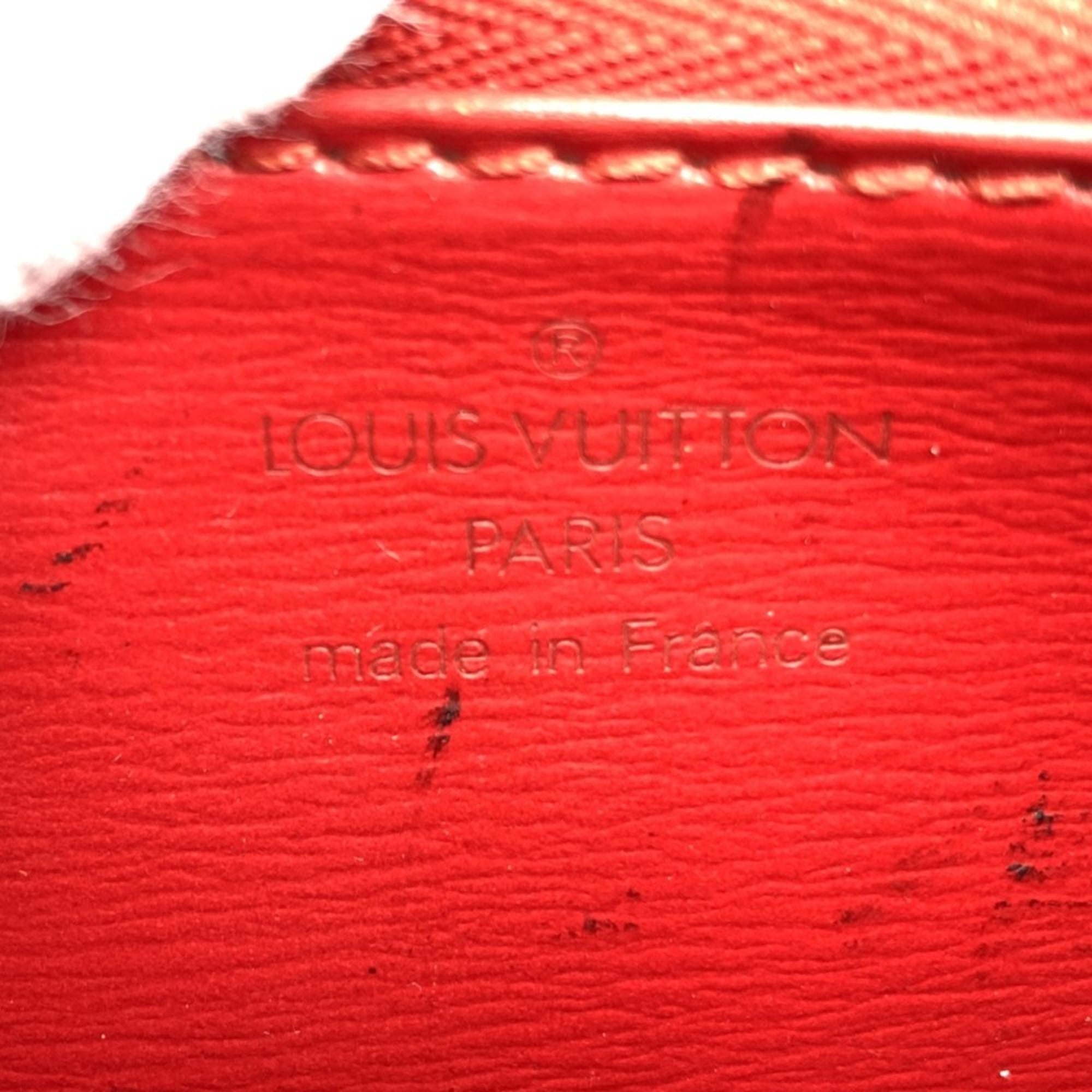Louis Vuitton Red Color Epi Leather Handbag (Pre-Owned)