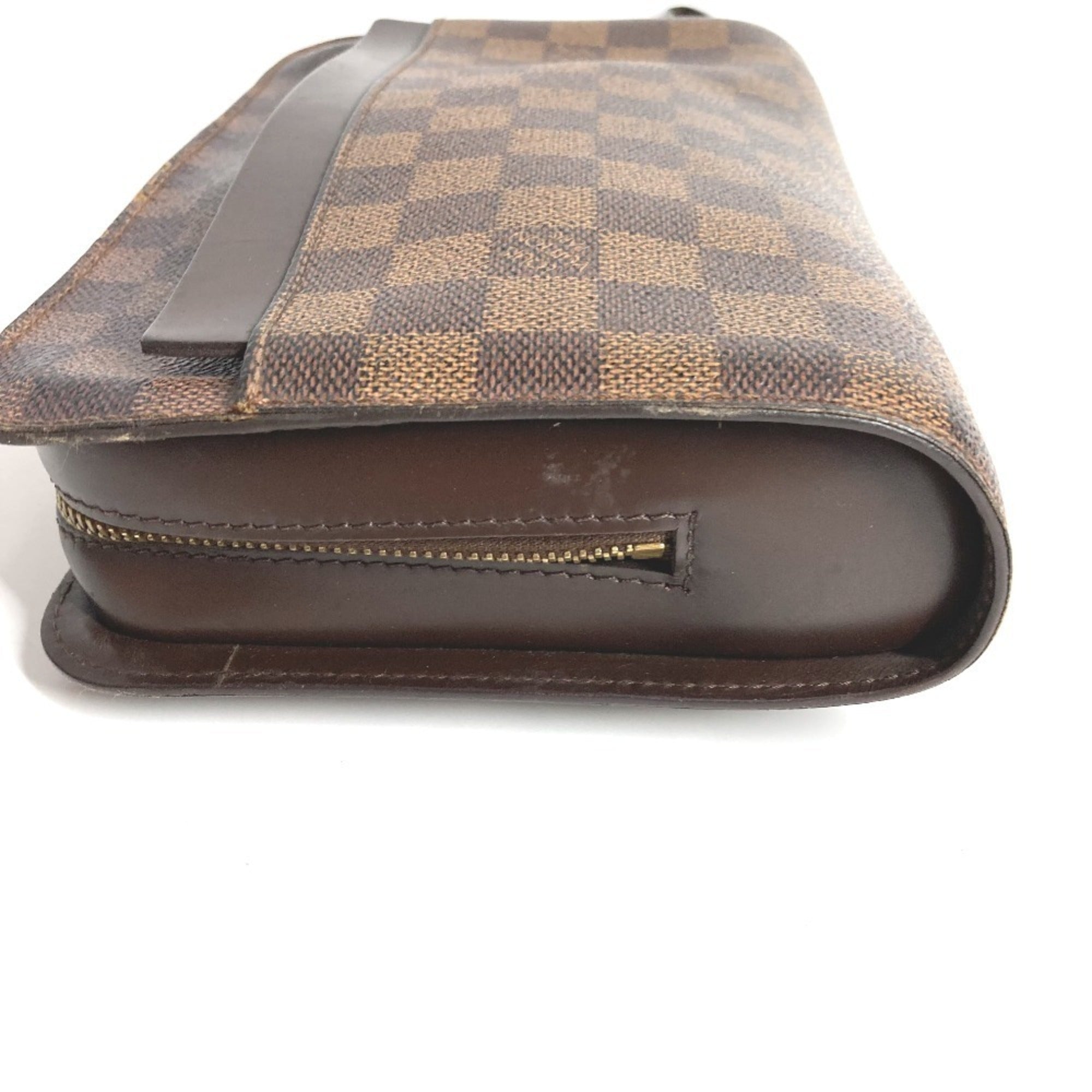 Louis Vuitton Brown Damier Canvas Ebene Damier Canvas Clutch Bag Pouch (Pre-Owned)